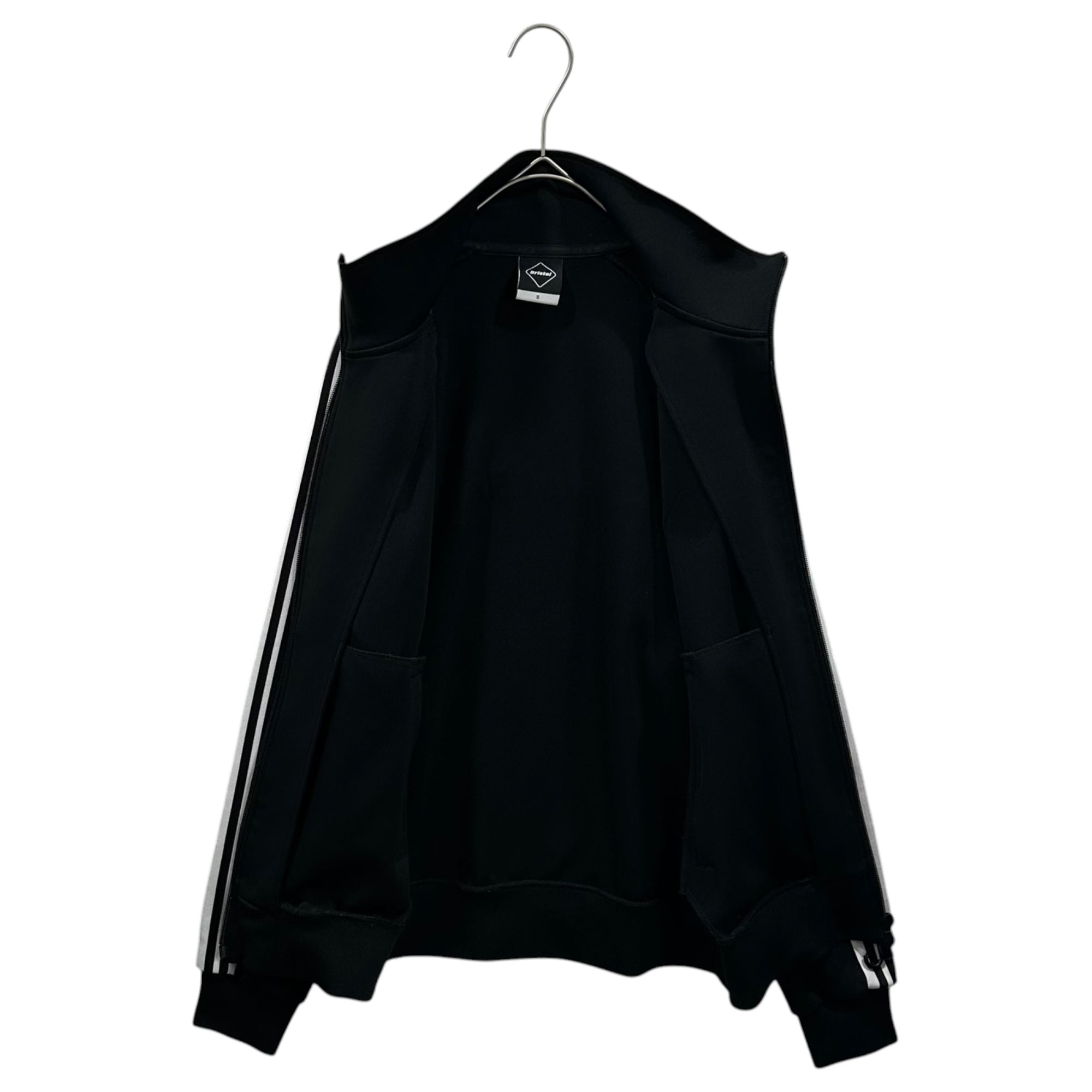 F.C.Real Bristol FCRB(エフシーレアルブリストル) 2024SS TRAINING TRACK JACKET トレーニング トラック ジャケット FCRB-240012 S ブラック×ホワイト 参考定価26,400円(税込)