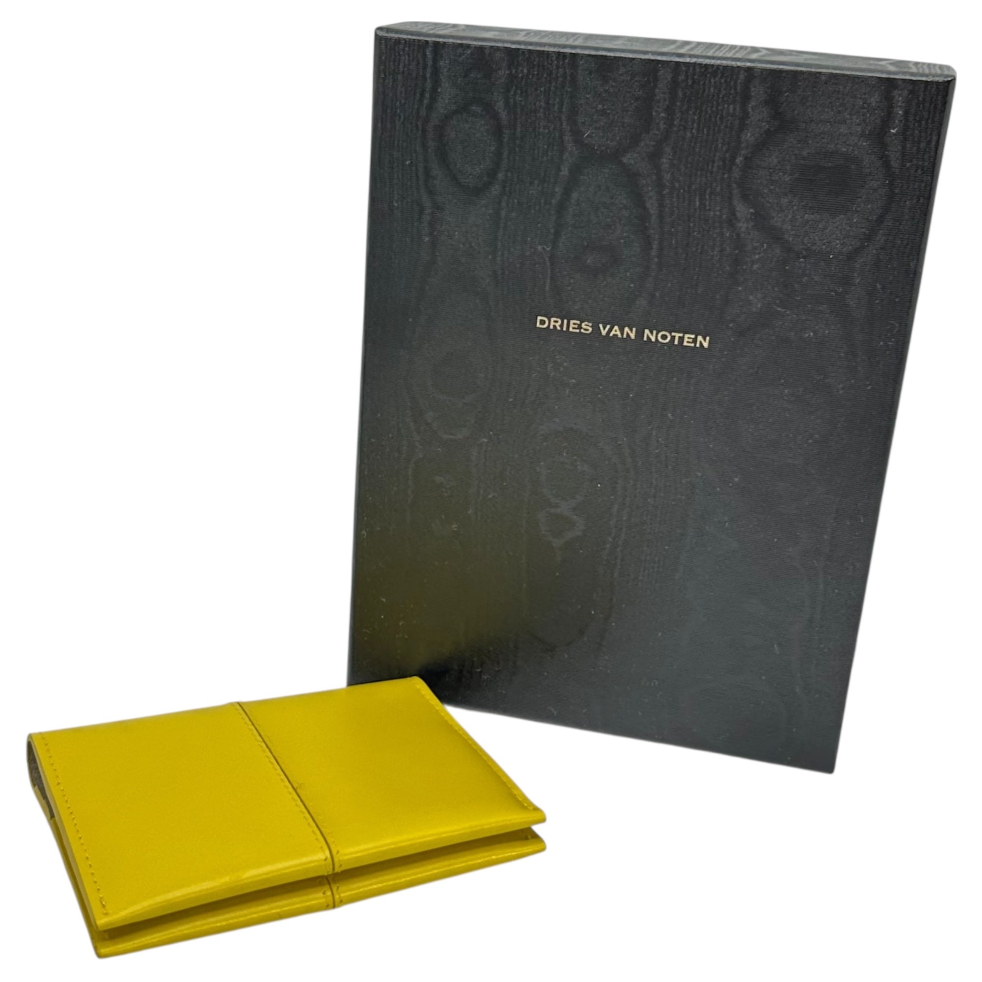 DRIES VAN NOTEN(ドリスヴァンノッテン) W.L.C.CASE 二つ折り カードケース 232-012103-105-202 ONE イエロー 財布 ウェレット 箱付