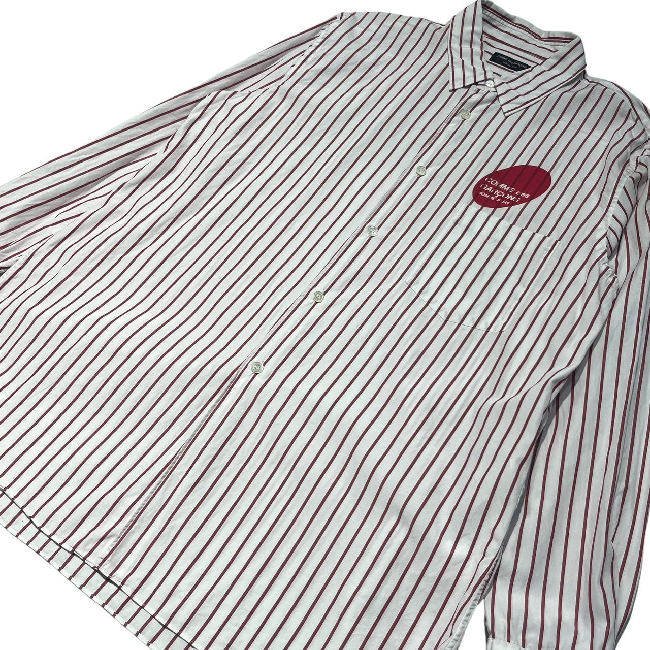 COMME des GARCONS HOMME PLUS(コムデギャルソンオムプリュス) 03SS circlr logo print shirt/サークルロゴプリントシャツ PI-B054 SIZE表記なし(FREE) ホワイト×ピンク AD2002 daytime evening期(デイタイムイブニング期)