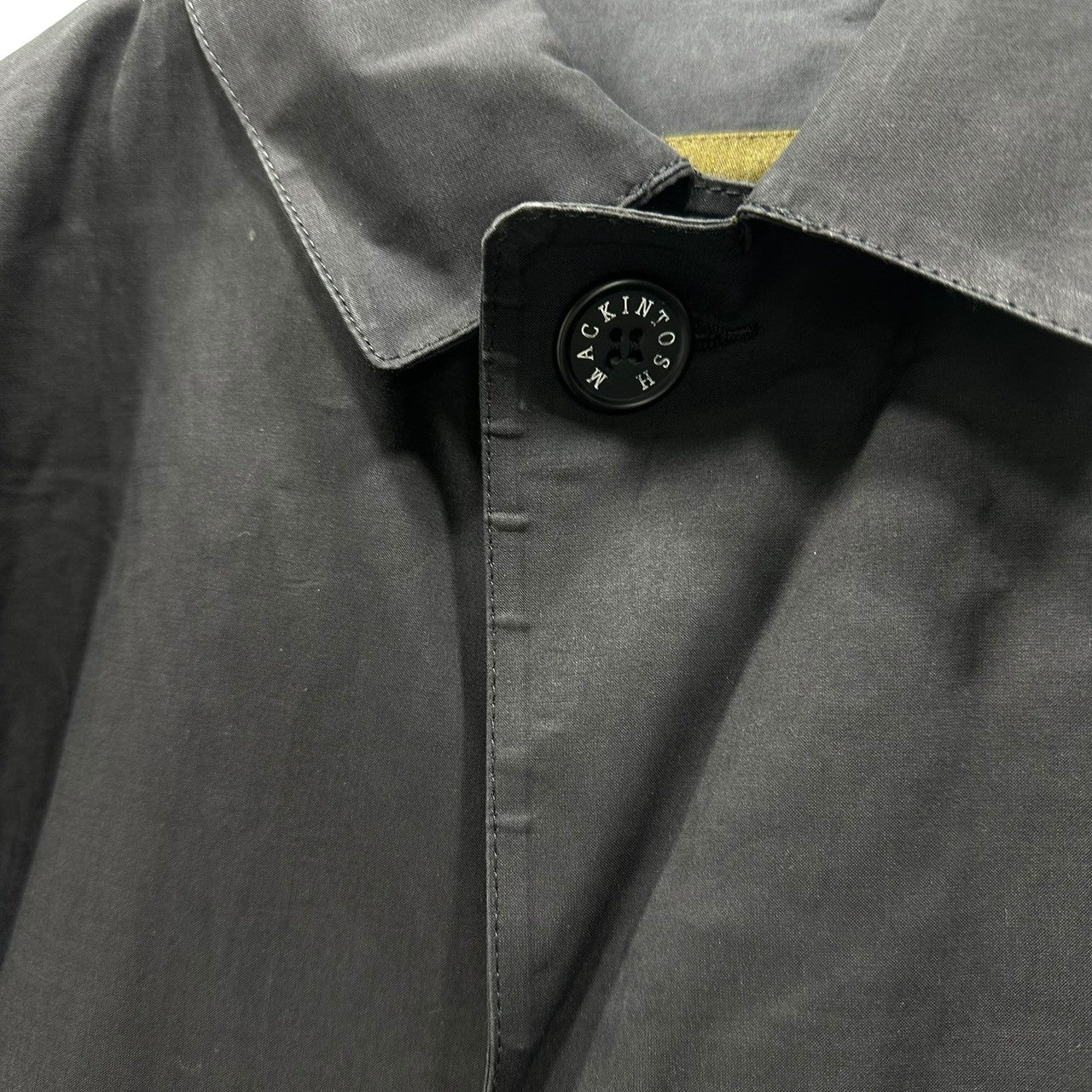 MACKINTOSH(マッキントッシュ) "Genuine Handmade" Stand Collar Rubber-Coated Coat ジェニュイン ハンドメイド ステンカラー ゴム引き コート 36(S程度) チャコールグレー