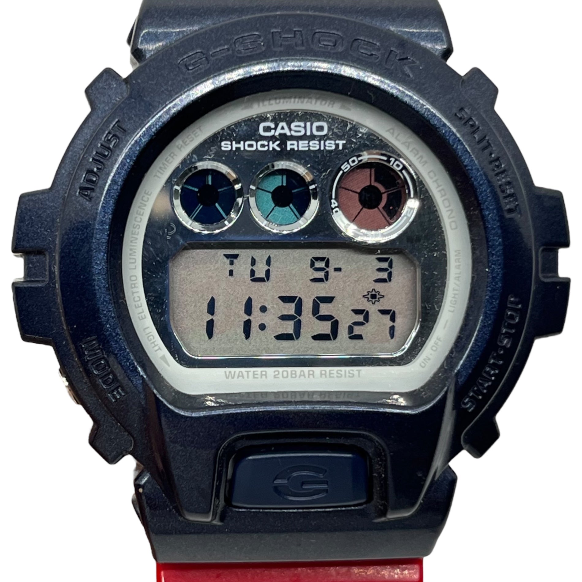 TOMMY×CASIO(トミー×カシオ) G-SHOCK FLAG ジーショック フラグ コラボレーション モデル DW-6900FS ネイビー×レッド 箱付き