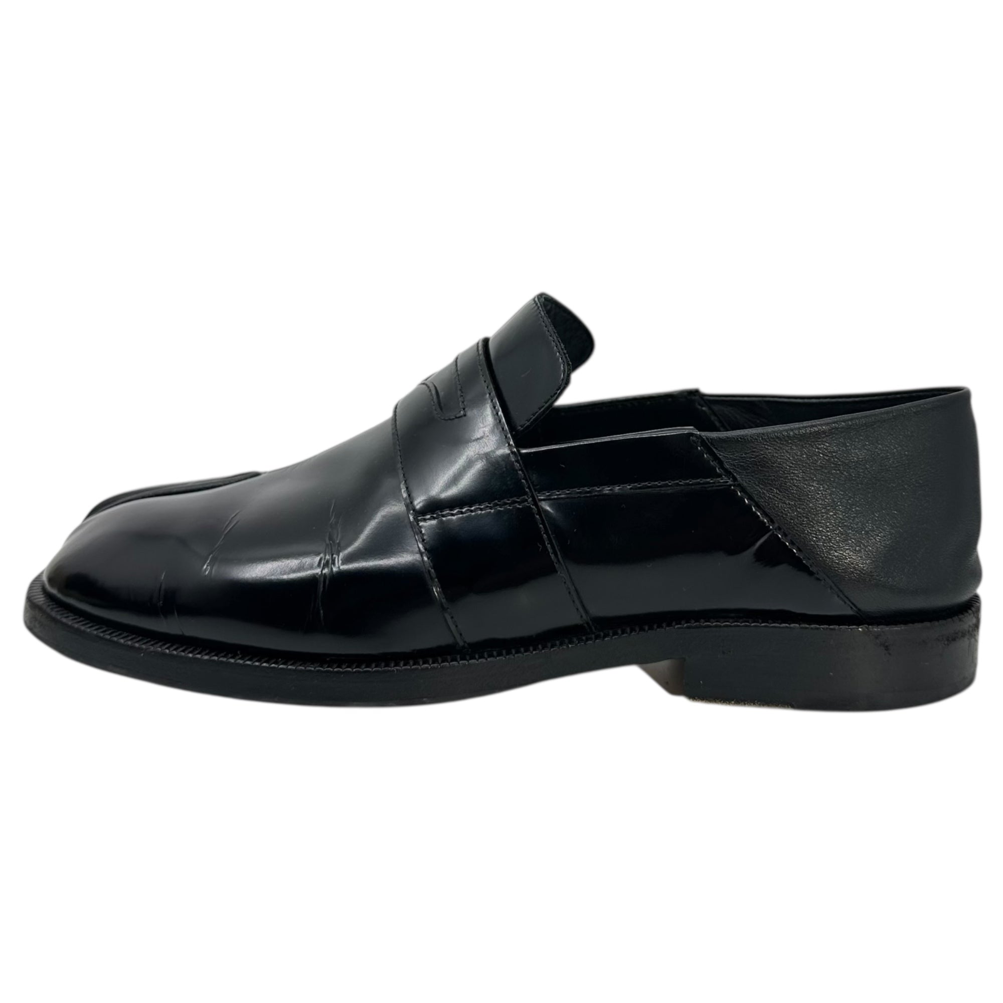 MAISON MARGIELA(メゾンマルジェラ) TABI Loafers - High-Shine Leather 足袋 ローファー 39(24.5~25.0cm程度) ブラック