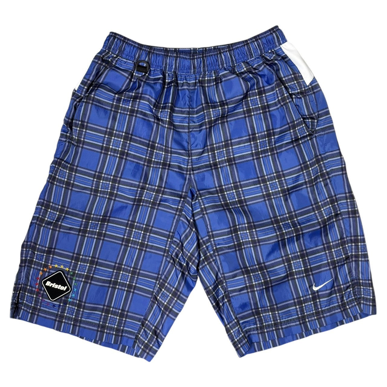 F.C.Real Bristol FCRB(エフシーレアルブリストル) Plaid Zip-Up Hoodie & Shorts Setup チェック柄 ジップアップ パーカー & ショーツ セットアップ S ブルー