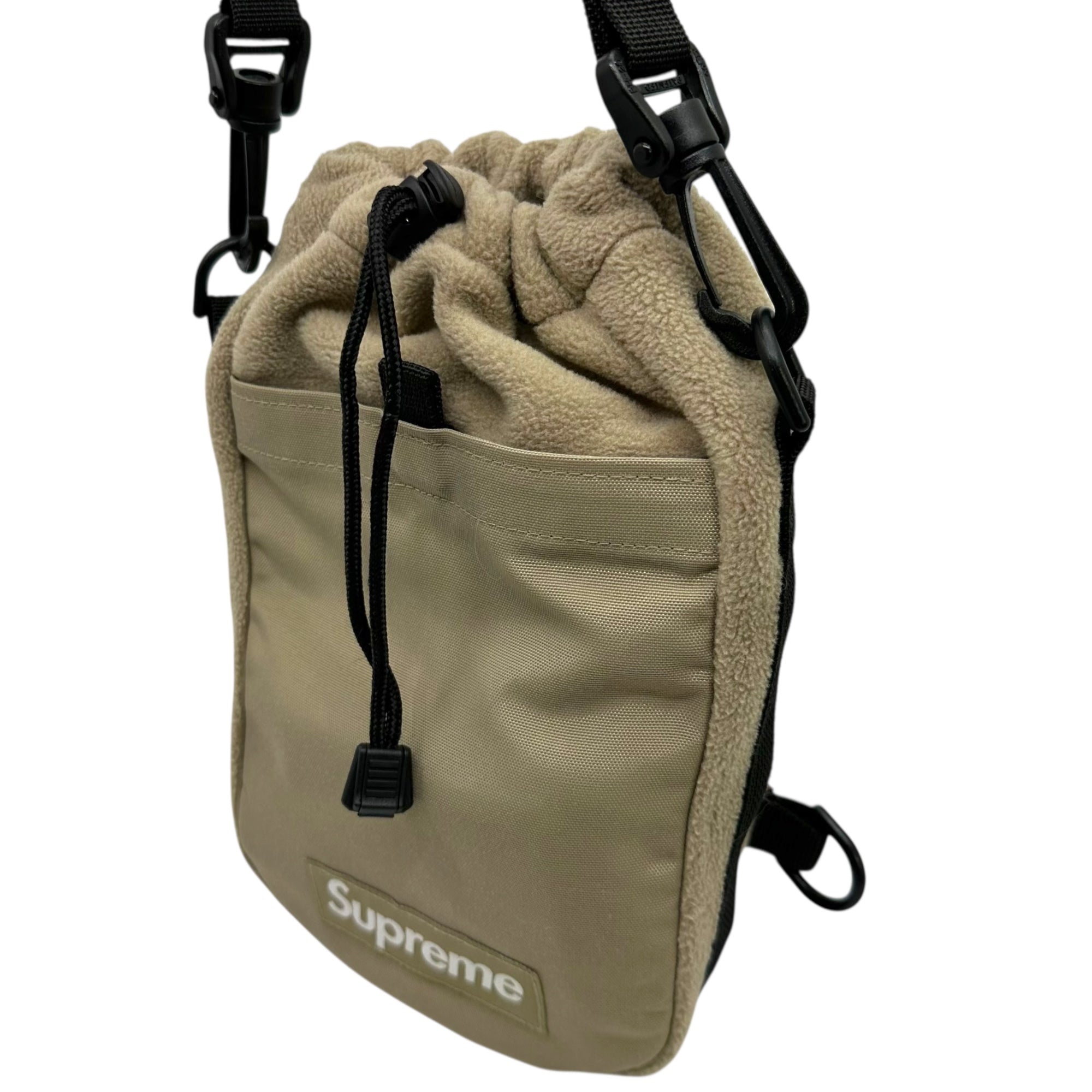 SUPREME(シュプリーム) 24AW Polartec Sling Bag ポーラーテック ショルダー バッグ ベージュ ボックス ロゴ サコッシュ 24FW