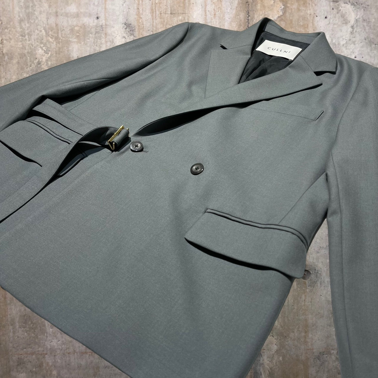 CULLNI(クルニ) 21AWタイロッケンジャケット/テーラードジャケット 21-AW-039 1(Sサイズ程度) グレー