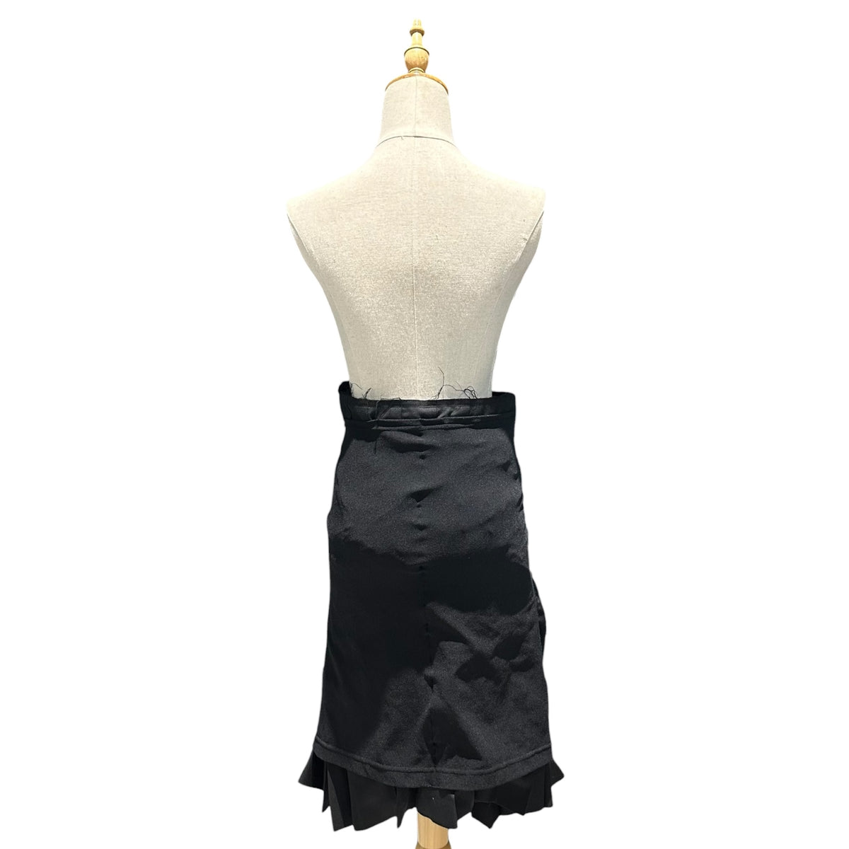 COMME des GARCONS(コムデギャルソン) 2007AW Wool Body Nylon-Polyester Flap-Design Skirt ウール ボディ ナイロンポリ フラップ デザイン スカート GT-S001 SS ブラック AD2007