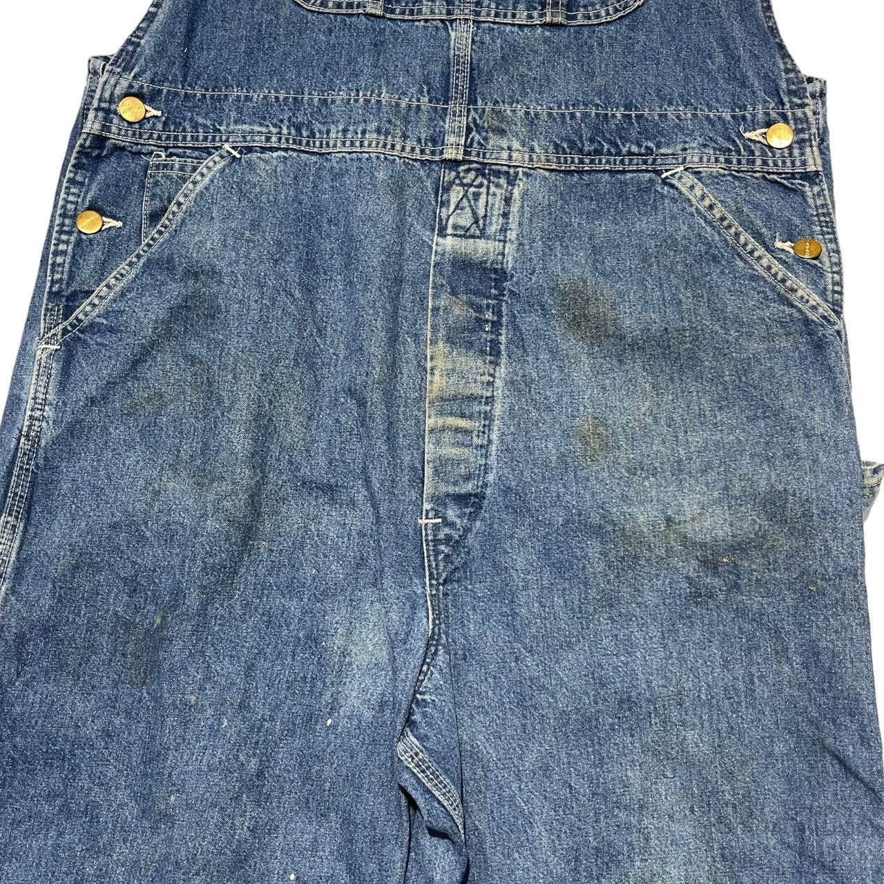 carhartt(カーハート) Denim overalls デニム オーバーオール 表記無し(XL程度) インディゴ ツナギ
