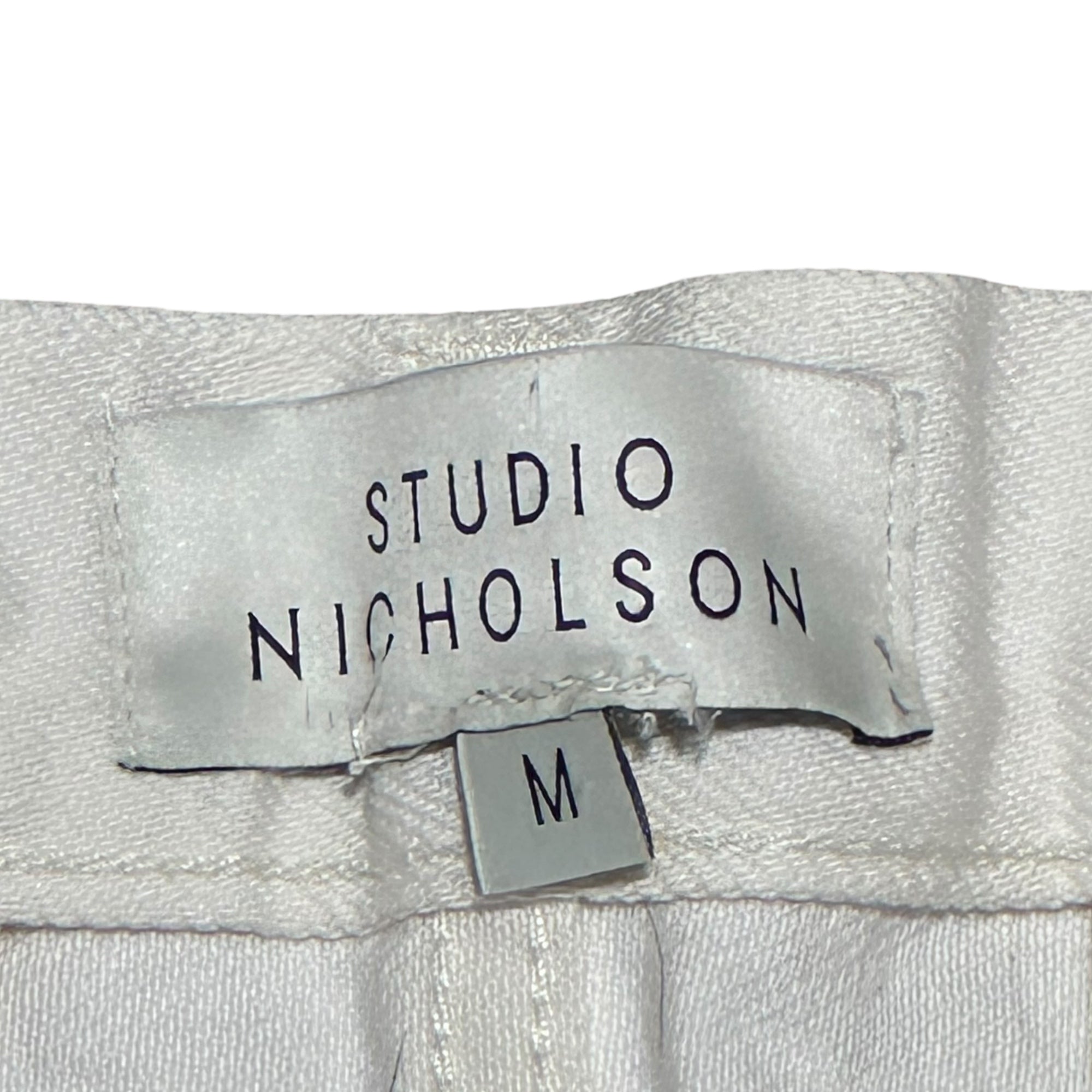 STUDIO NICHOLSON(スタジオニコルソン) BARI JEANS バリ ジーンズ ホワイト デニム パンツ SN-131 M ホワイト