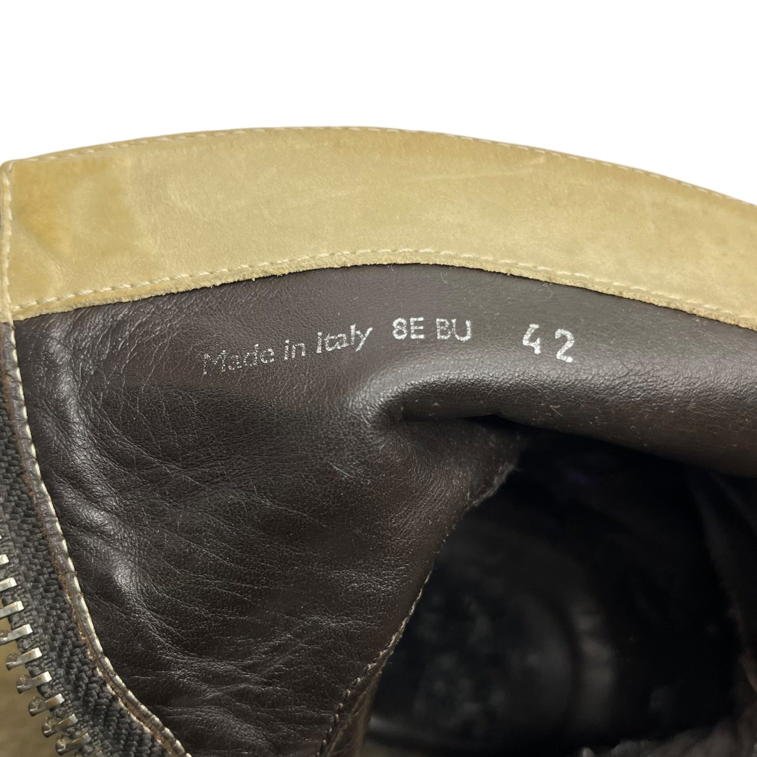 Dior HOMME(ディオールオム) 00's side zip pecos boots サイドジップ ペコス ブーツ クリスヴァンアッシュ期 8E BU 42(27.0cm程度) アイボリー