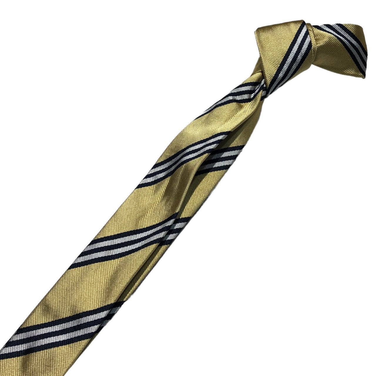 BROOKS BROTHERS(ブルックスブラザーズ) リボン ベルト ネクタイ L イエロー×ネイビー