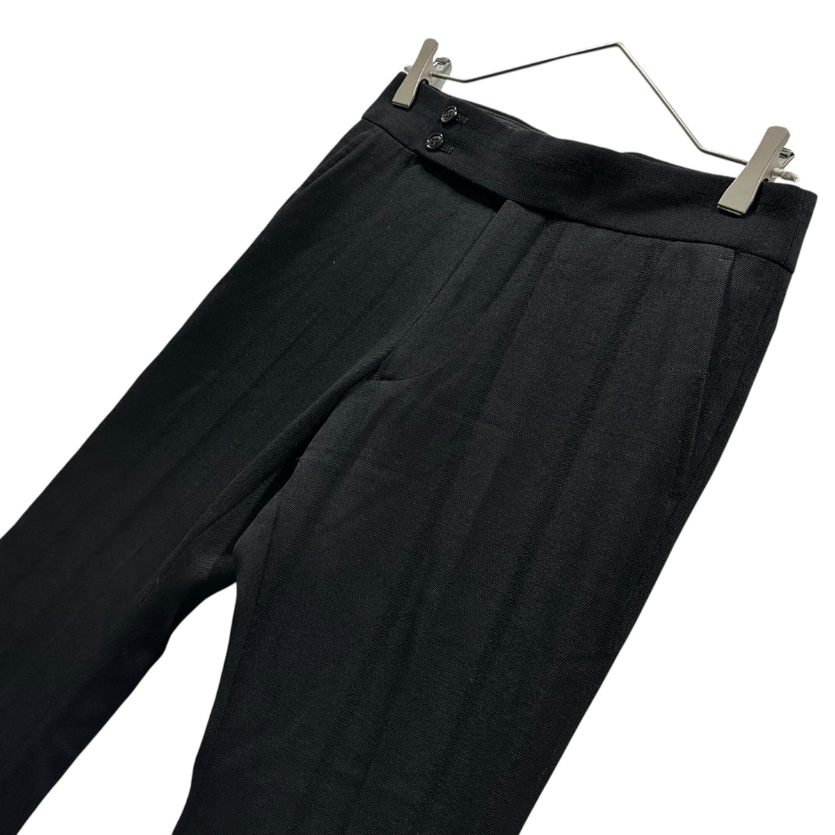 COMME des GARCONS(コムデギャルソン) 2001AW Stripe Wool Slacks ストライプ ウール スラックス GC-P003 S ブラック AD2001 00s アーカイブ