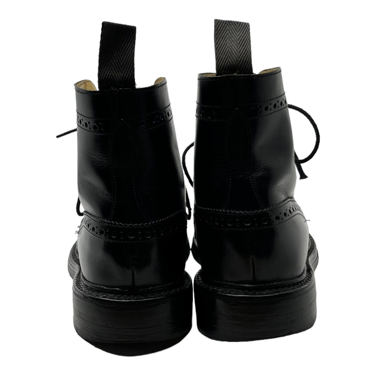 Tricker's(トリッカーズ) COUNTRY BOOTS MALTON カントリーブーツ モールトン 2508 7 1/2 -5(26cm程度) ブラック メダリオン レースアップ ブーツ ドレス