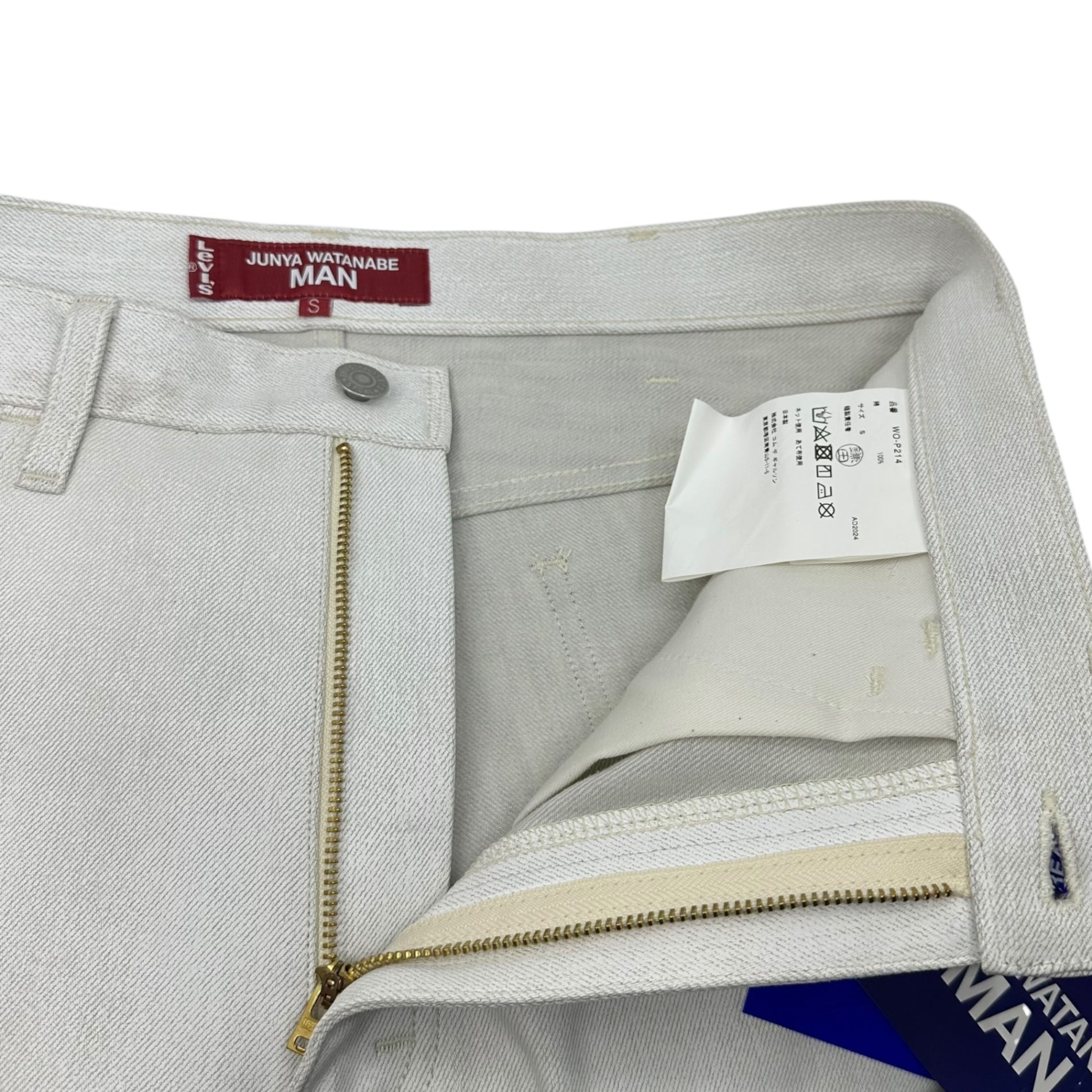 JUNYA WATANABE MAN×Levi's(ジュンヤワタナベマン×リーバイス) 25SS Coding Bleach Denim Pants コーディング ブリーチ デニム パンツ WO-P214 S ホウィト ストリート コラボ