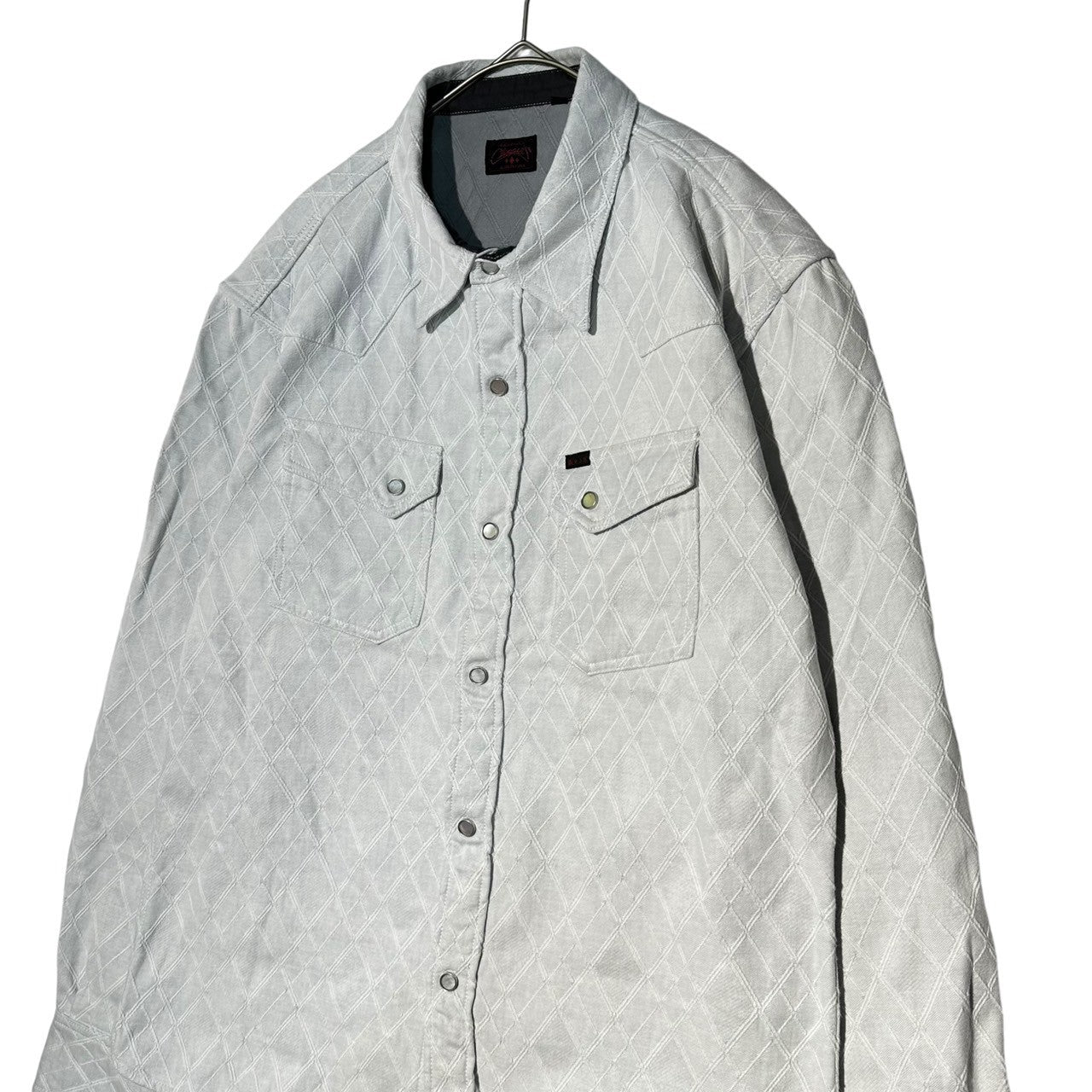 R.J.B(アールジェイビー) Diamond Stitch Western Shirt ダイヤ ステッチ ウエスタン シャツ 42 ホワイト FLATHEAD フラットヘッド