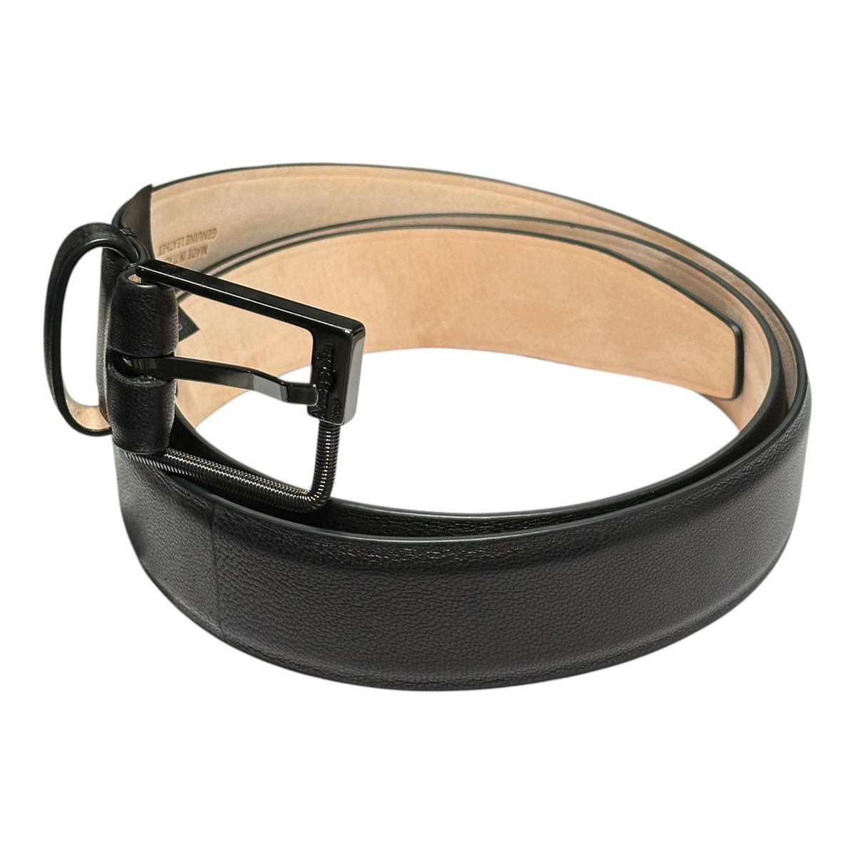 MAISON MARGIELA(メゾンマルジェラ) Square-Buckle Leather Belt スクエア バックル レザー ベルト SA1TP0020 P8832 80 ブラック