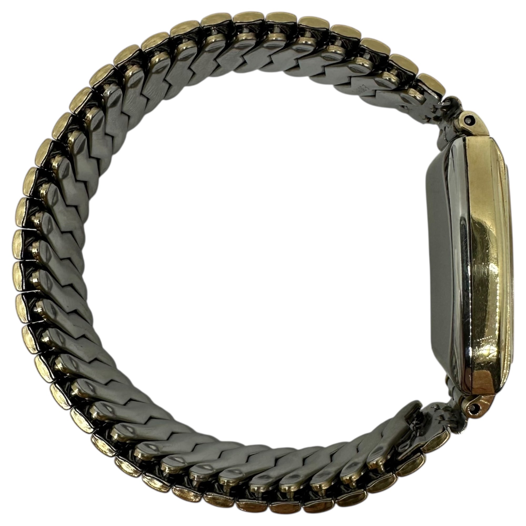 GRUEN(グリュエン) 50's 7 Jewel Rectangular Hand-wound Wrist Watch レクタンギュラー 手巻き 腕時計 ゴールド×シルバー 推定50年代