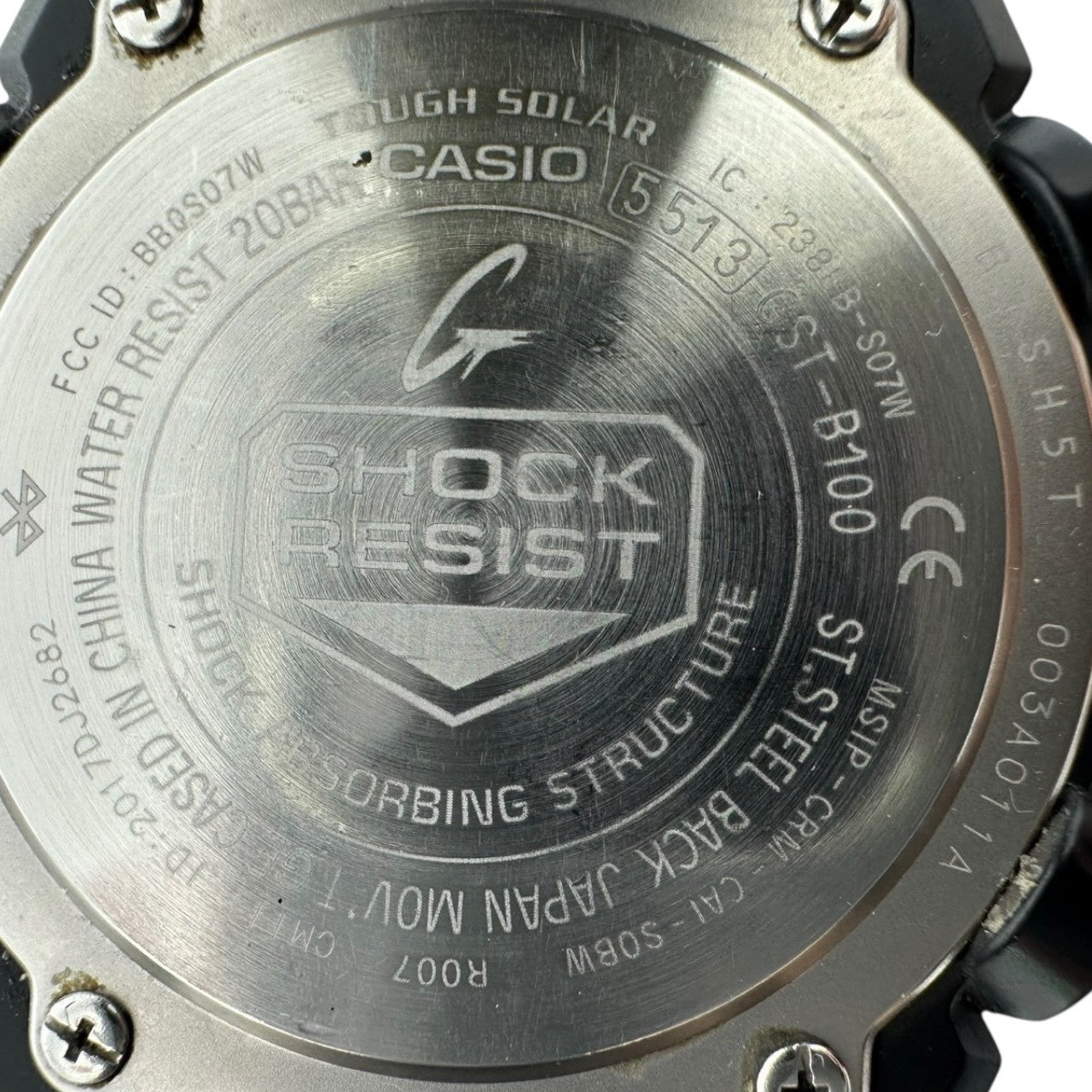 CASIO(カシオ) G-SHOCK G-STEEL Bluetooth 腕時計 GST-B100-1AJF シルバー