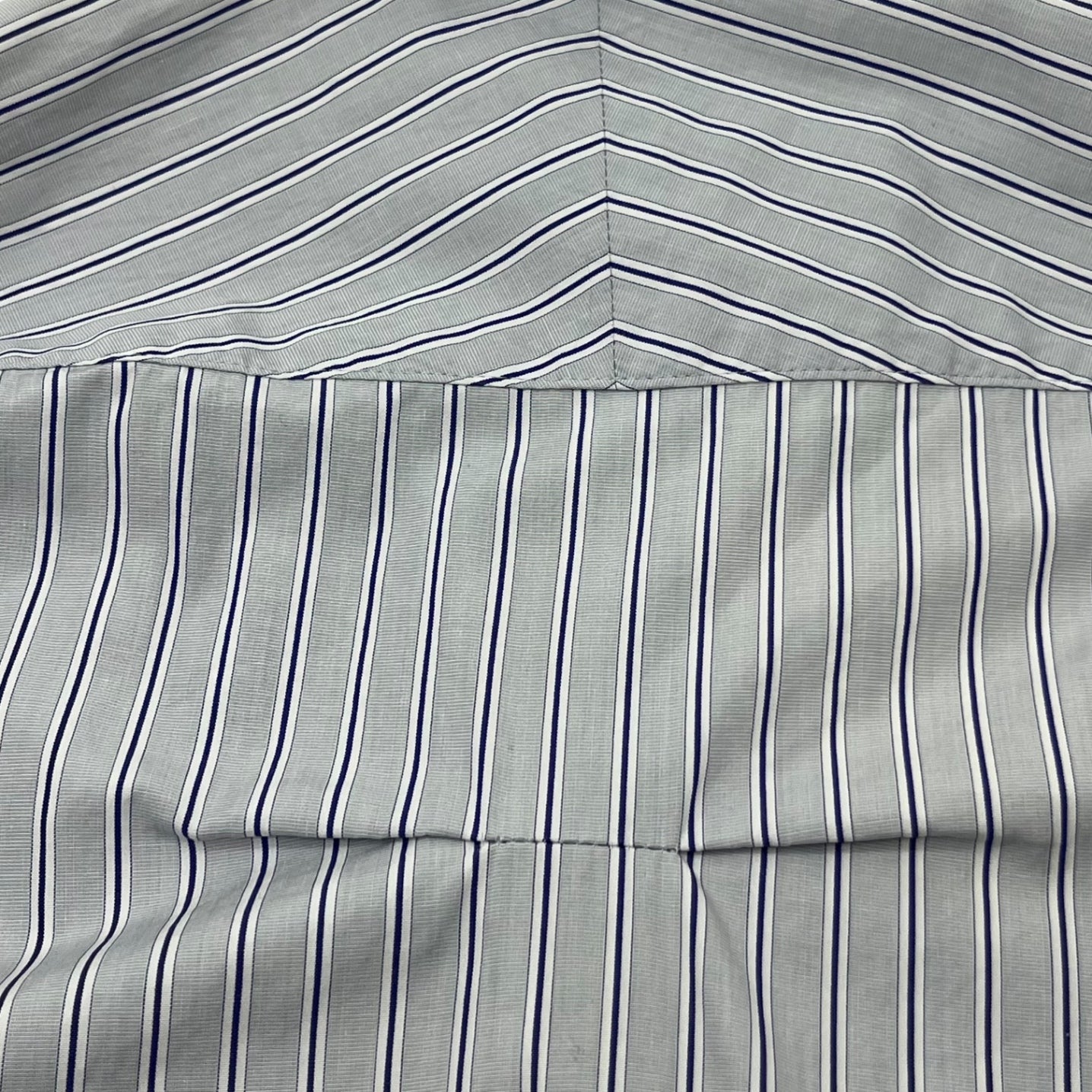 N.HOOLYWOOD(エヌハリウッド ミスターハリウッド) THOMAS MASON RANDOM TACKED SHIRT - Blue Stripe ランダム タック ストライプ シャツ 1201-SH06-043 38(M程度) スカイブルー 長袖