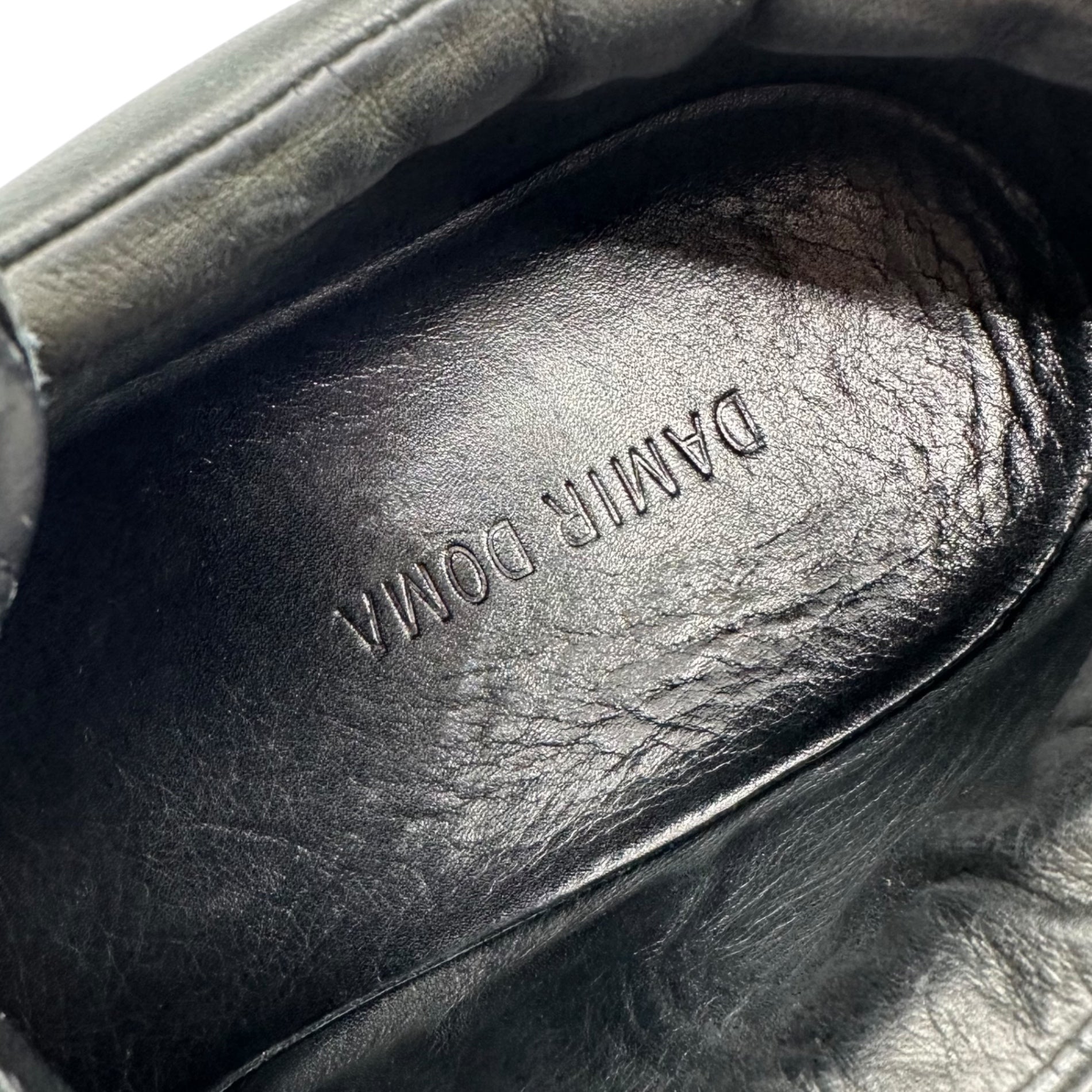 DAMIR DOMA(ダミールドーマ) Leather Sneaker レザー スニーカー 43 ブラック ローカット シューズ