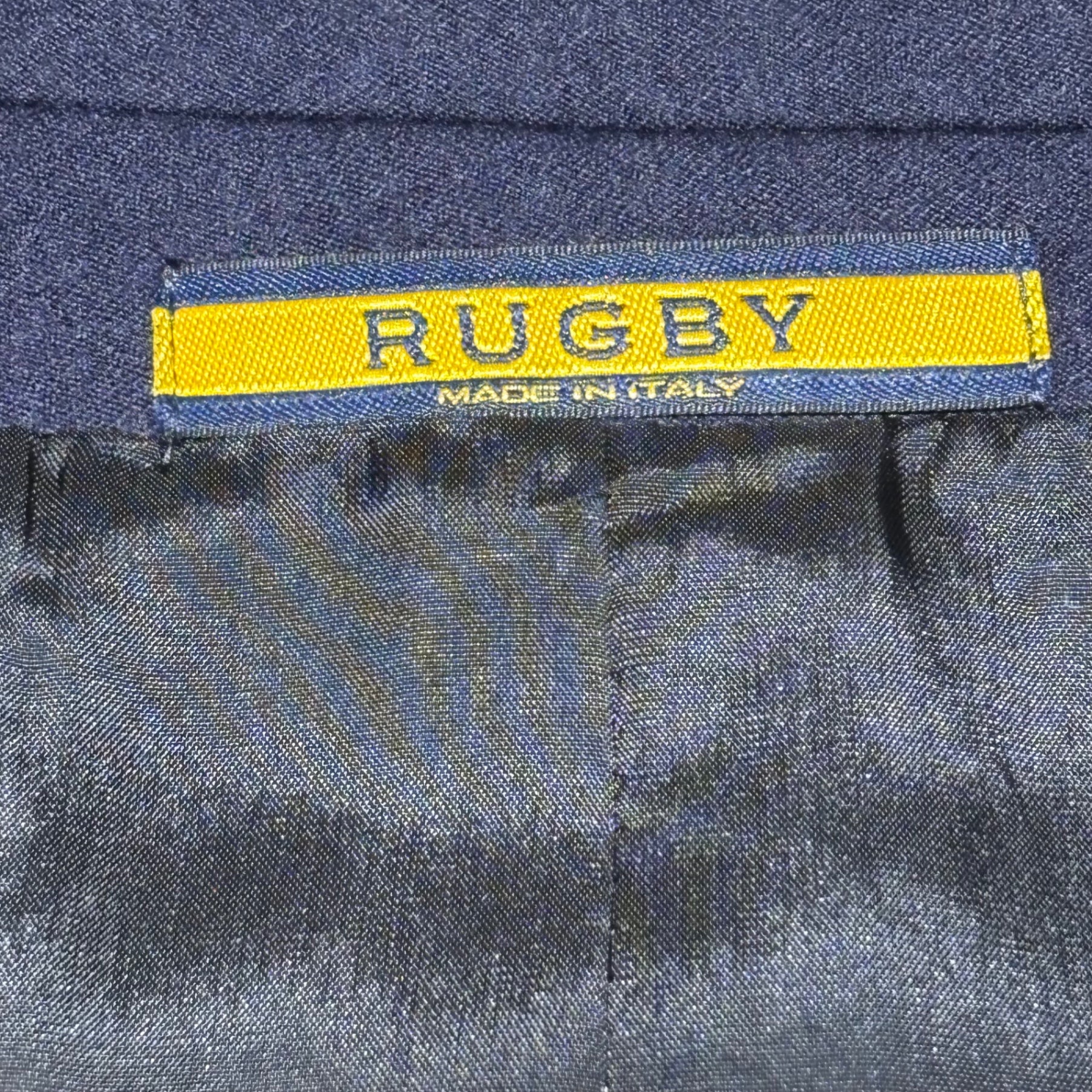 RALPH LAUREN RUGBY(ラルフローレンラグビー) 3B Gold Button Navy Blazer 3B 金ボタン 紺 ブレザー 42-R(L程度) ネイビー 紺ブレ テーラード ジャケット