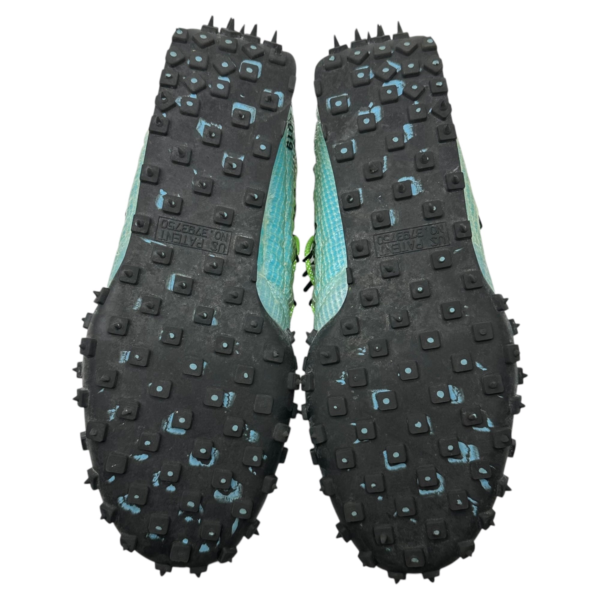 NIKE×Off-White (ナイキ×オフホワイト) Women's Waffle Racer "Vivid Sky" ワッフル レーサー CD8180-400 28.5cm ブルー×グリーン ローカット スニーカー