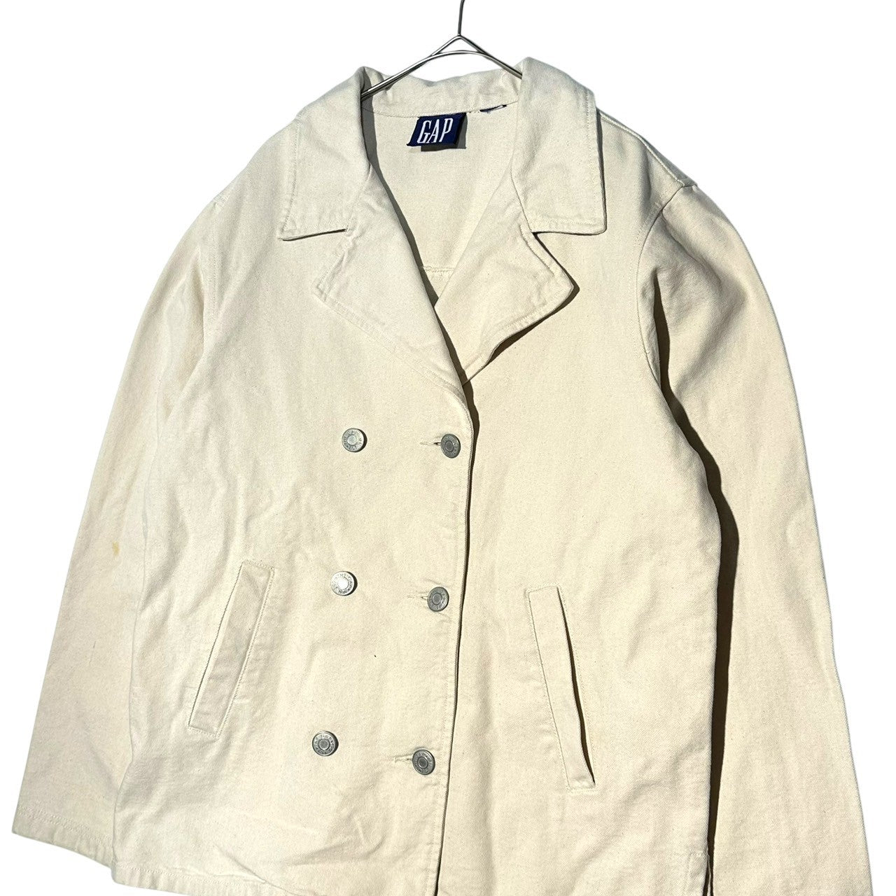 OLD GAP(オールド ギャップ) Cotton Canvas Double Jacket コットン キャンバス ダブル ジャケット オフホワイト