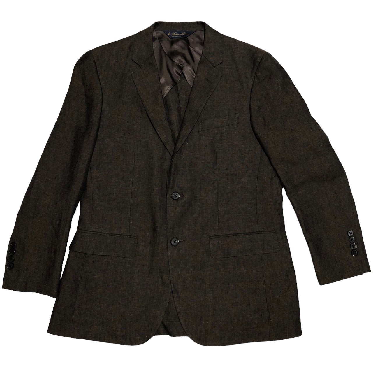 BROOKS BROTHERS(ブルックスブラザーズ) リネンセットアップジャケット/スーツ 19-15-2339/ 40SHT ブラウン
