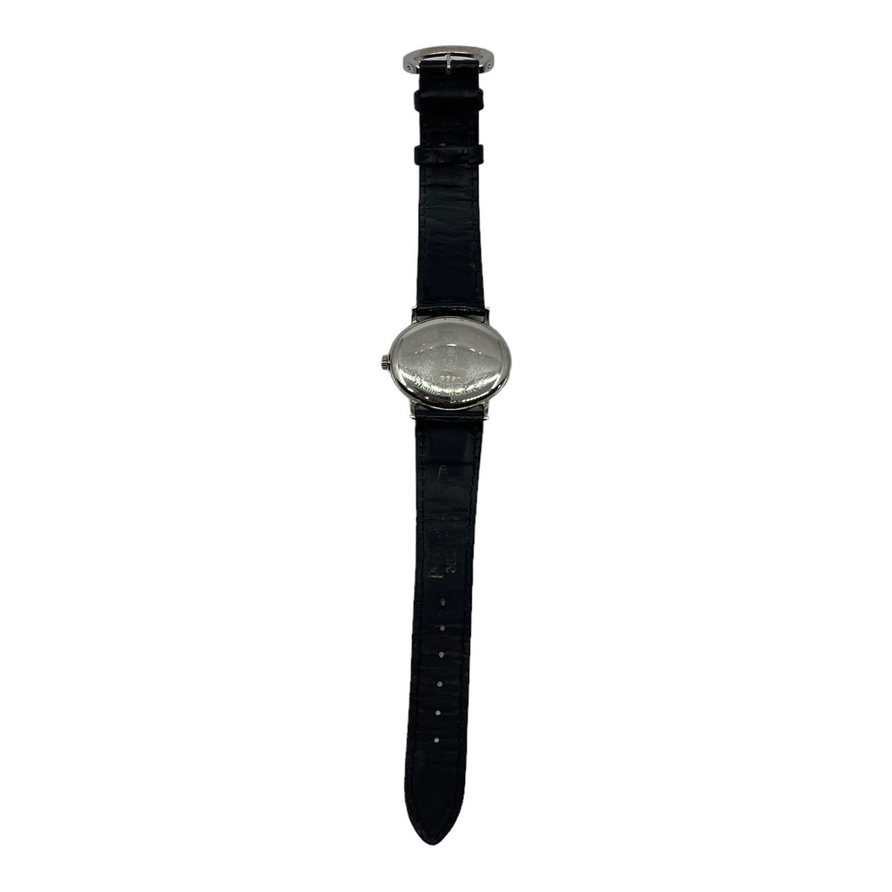 Vivienne Westwood(ヴィヴィアンウエストウッド) 00's oval leather belt watch/楕円 型押しレザー腕時計 VW-4001 文字盤:ブラック 動作確認済み