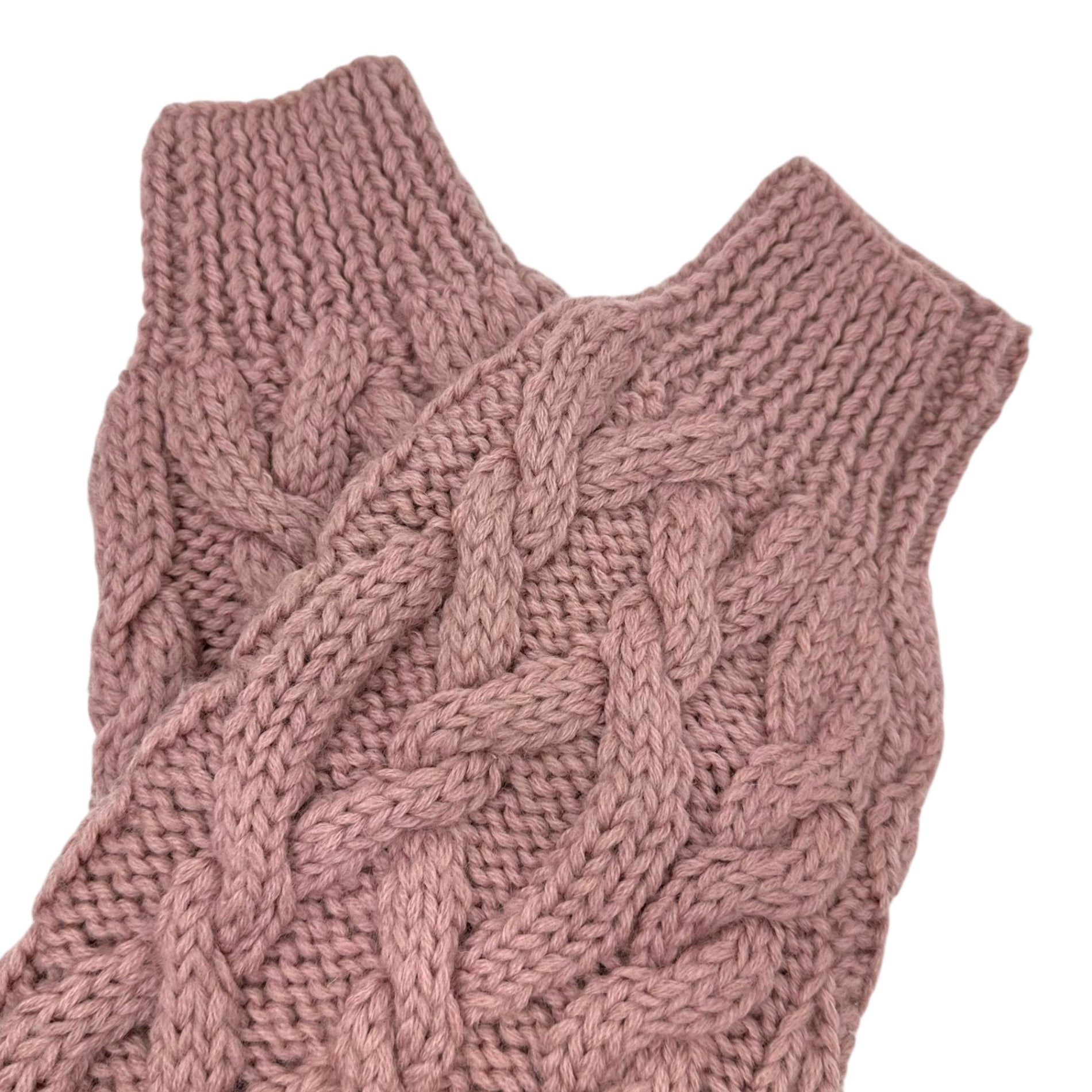 VINTAGE(ヴィンテージ) 60's~ Alainknitsweater アランニットセーター wool100% Lサイズ程度 ピンク