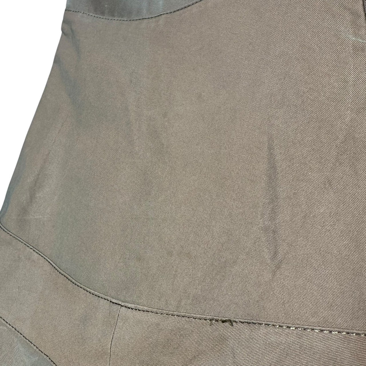 COMME des GARCONS JUNYA WATANABE(コムデギャルソンジュンヤワタナベ) 07SS Tamamushi collar patchwork flare skirt タマムシカラー 継ぎ接ぎ フレア スカート JS-S010 S タマムシ色(カーキ) AD2006