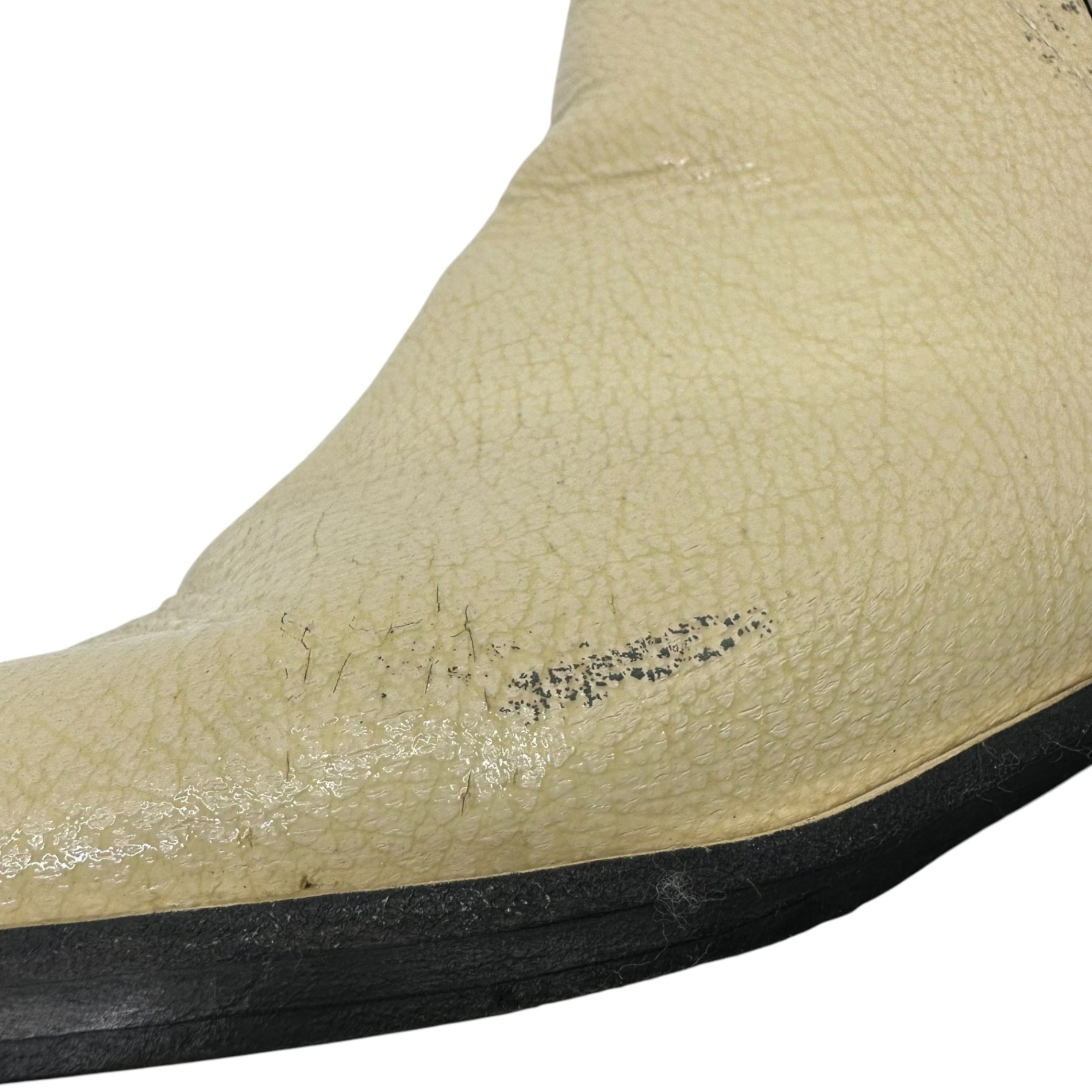 MERCEDES CASTILLO(メルセデス カスティロ) side gore leather boots サイドゴア レザー ブーツ 41(25.5cm程度) アイボリー