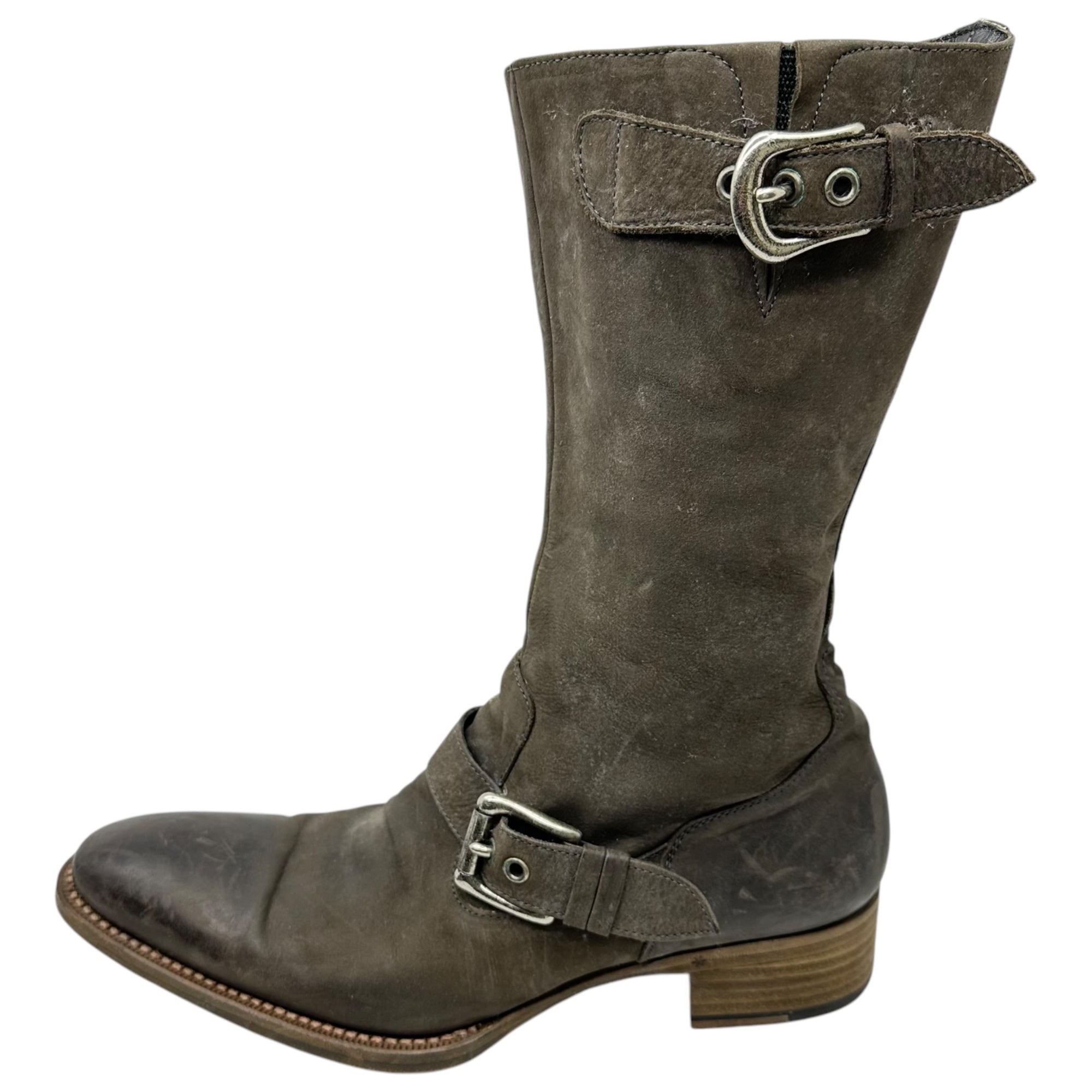 alfredoBANNISTER(アルフレッドバニスター) Side Zip Engineer Boots サイド ジップ エンジニア ブーツ 39(24.5cm~25.0cm) ブラウン ウエスタン レザー