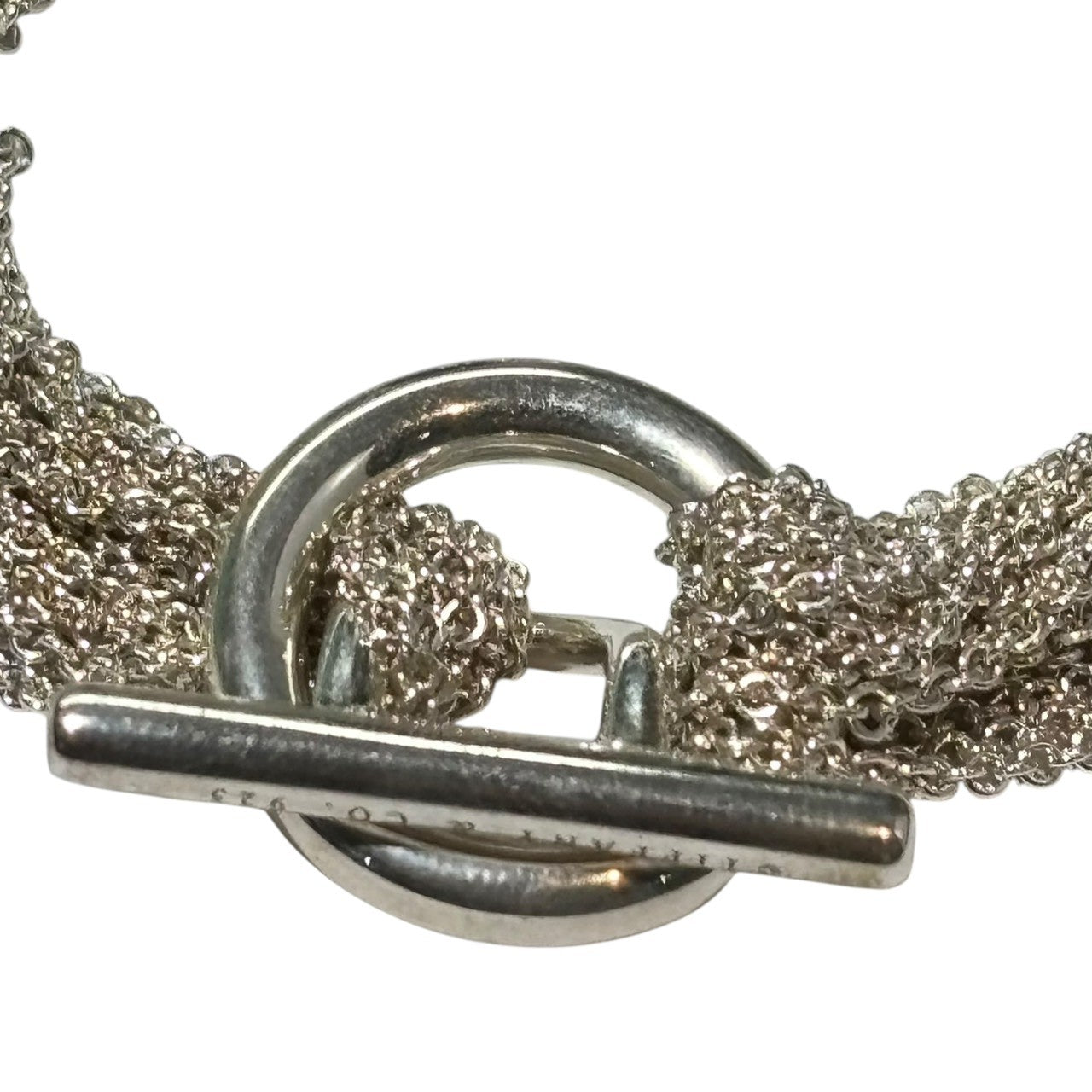 TIFFANY & CO.(ティファニー) Open Heart Toggle Chain Necklace オープンハート トグル チェーン ブレスレット シルバー