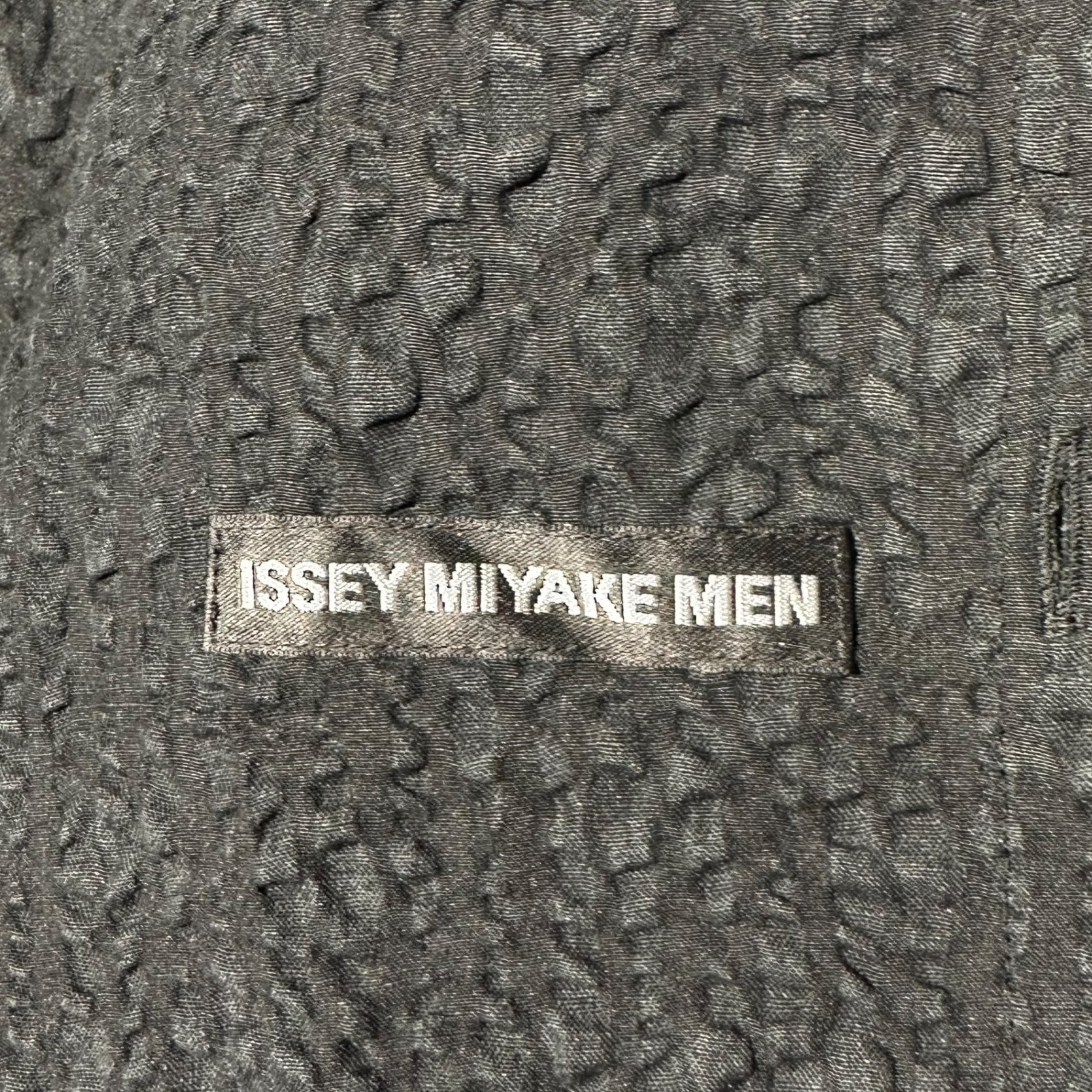 ISSEY MIYAKE MEN(イッセイミヤケメン) 18SS Rippled Front Pockets Casual Jacket リップル加工 フロントポケット カジュアル ジャケット ME81FD246 2(M程度) ネイビー×ブラック