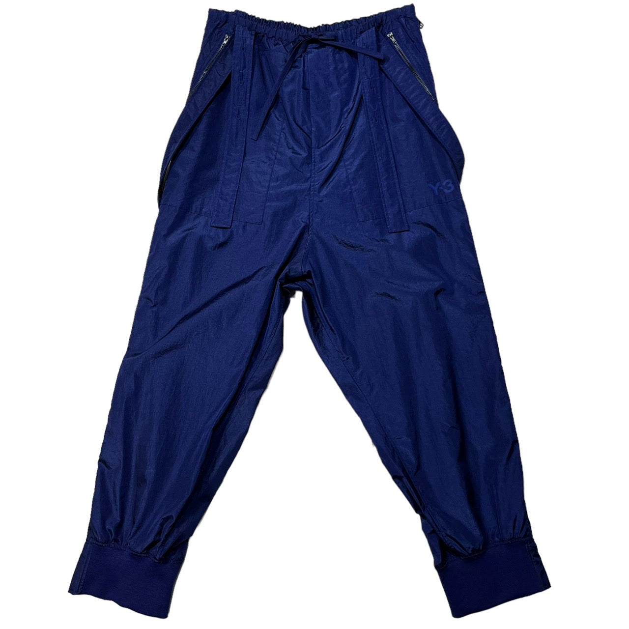 Y-3(ワイスリー) ech Nylon Silk Suspender Tracksuit Bottoms/パラシュートパンツ HB3365 S ネイビー