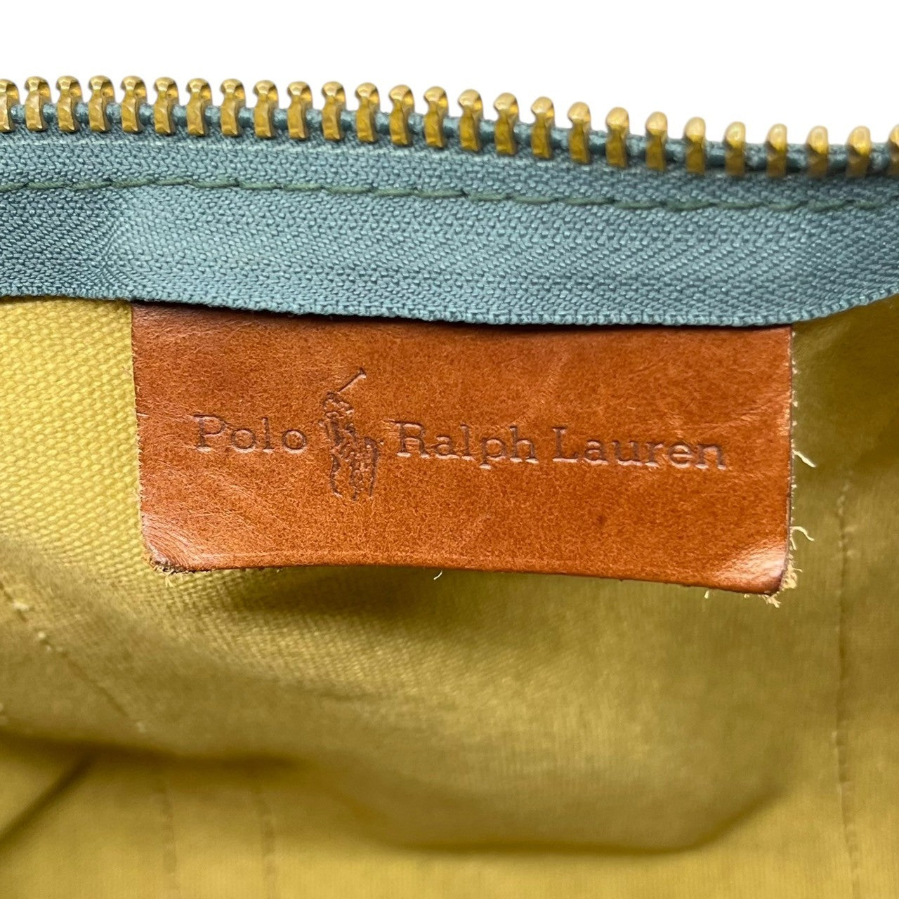 POLO RALPH LAUREN(ポロラルフローレン) 2WAY チェック ボストン バッグ グリーン×ネイビー 旅行