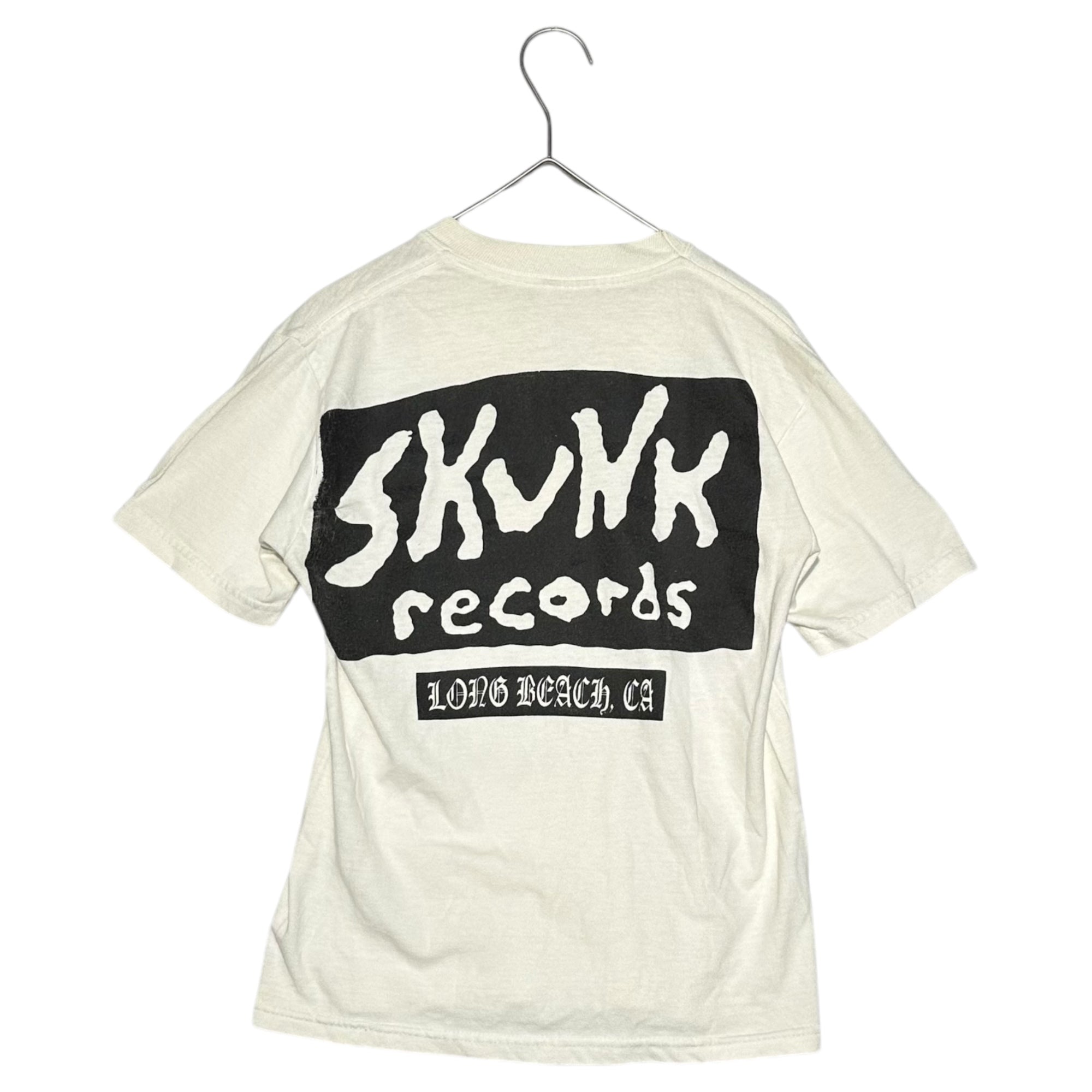 JERZEES(ジャージーズ) 00's sublime 40oz. To Freedom SKUNK RECORDS サブライム バンド Tシャツ M(10-12)(レディースXS程度) ホワイト チビT