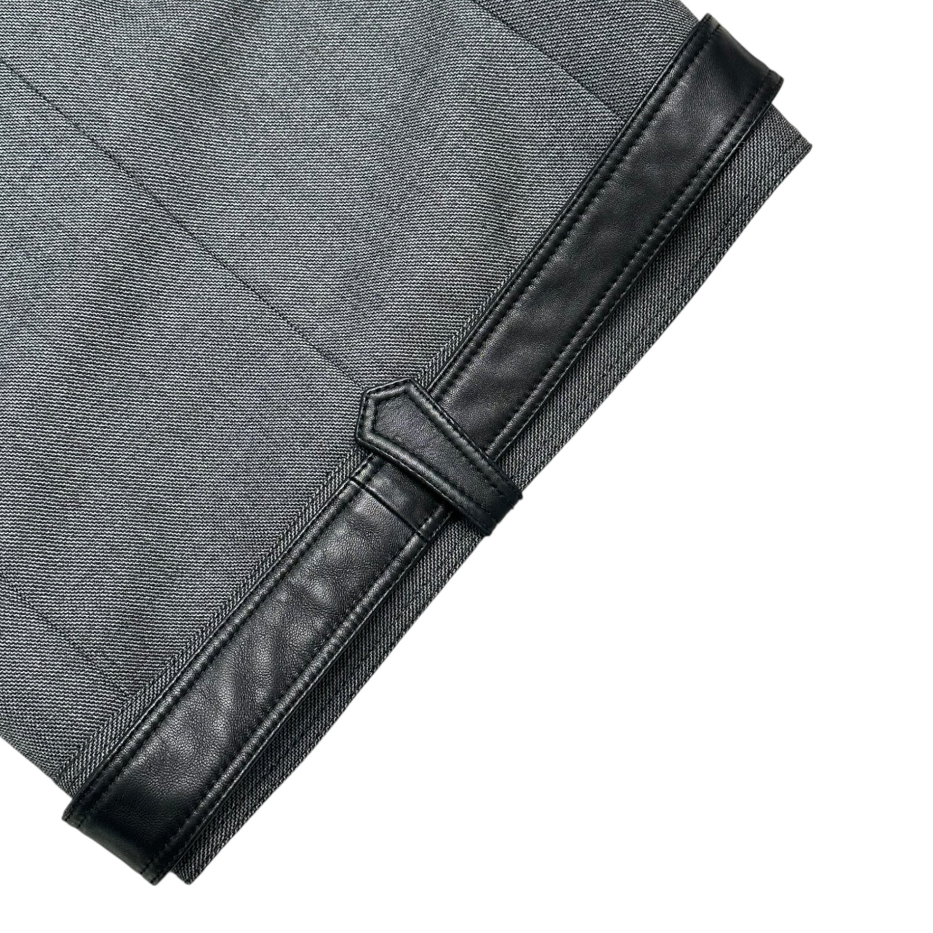 Dior HOMME(ディオールオム) 04AW by Hedi Slimane victim期 Rider's Belted Tailored Jacket ライダース ベルテッド テーラード ジャケット 4HH1020422 44 グレー×ブラック アーカイブ エディ期 コレクションランウェイ着用品 稀少品