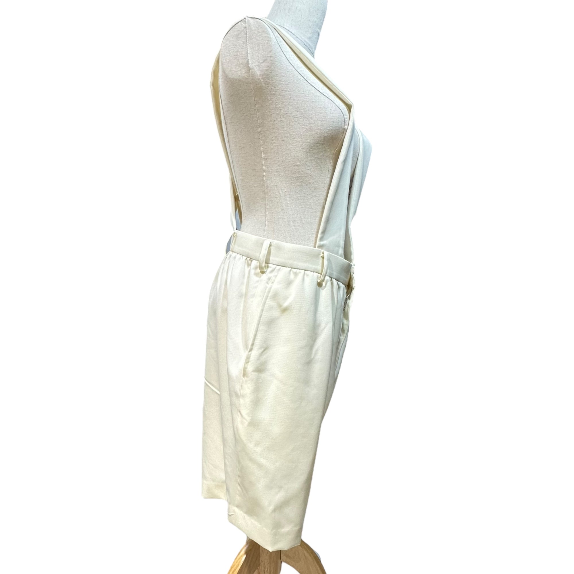 COMME des GARCONS Girl(コムデギャルソンガール) 23SS Suspender Shorts 吊り ショート パンツ NK-U002 XS アイボリー ハーフ サロペット サスペンダー
