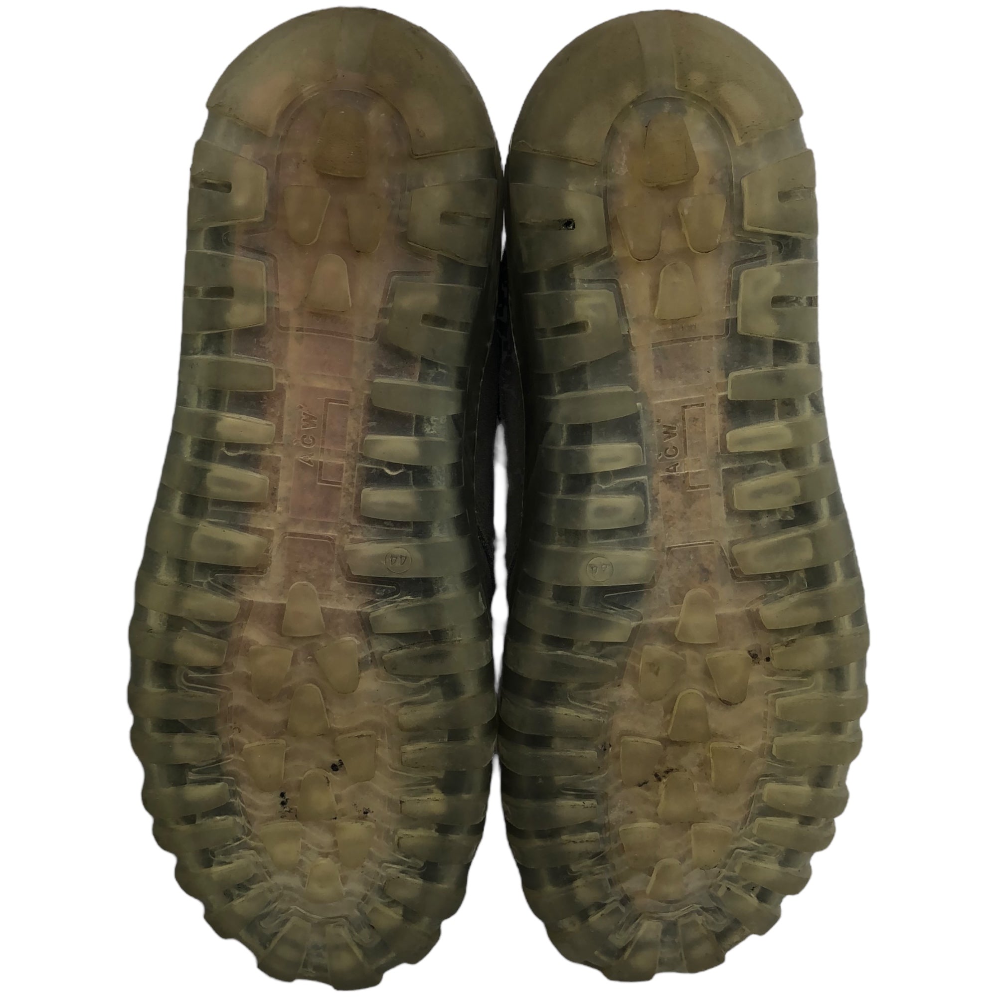 A-COLD-WALL(アコールドウォール) Strand 180 スウェード レザー クリアソール 厚底 パネル ローカット スニーカー テック 44(28cm程度) グレー