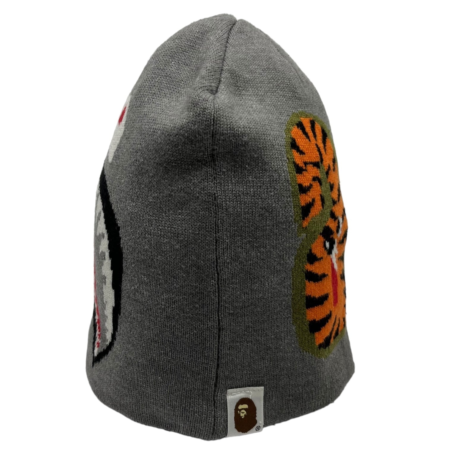 A BATHING APE(アベイシングエイプ) 00's shark beanie シャーク ビーニー グレー ニット帽 帽子