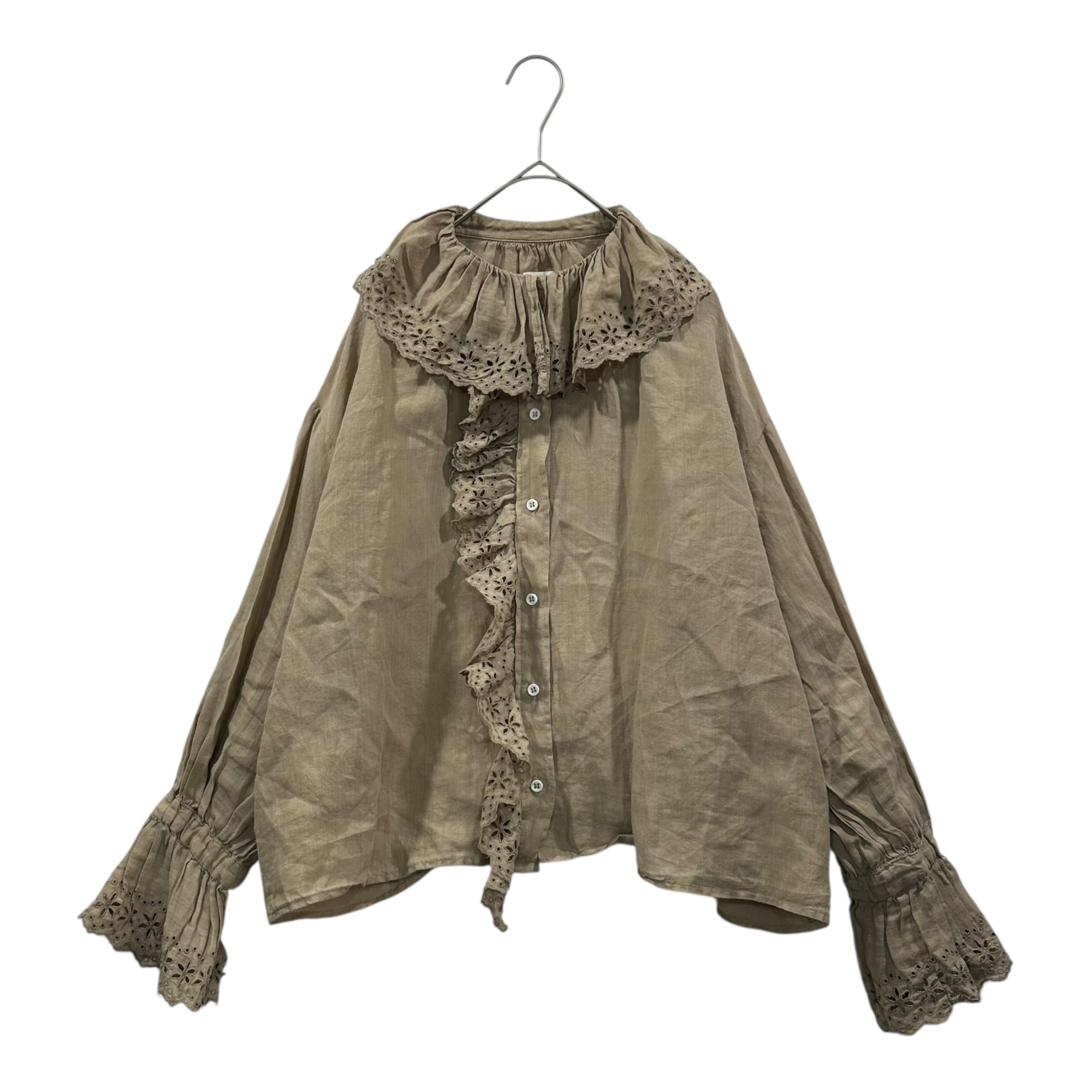 Gauze#(ガーゼ) Antique Frill Blouse アンティーク フリル ブラウス