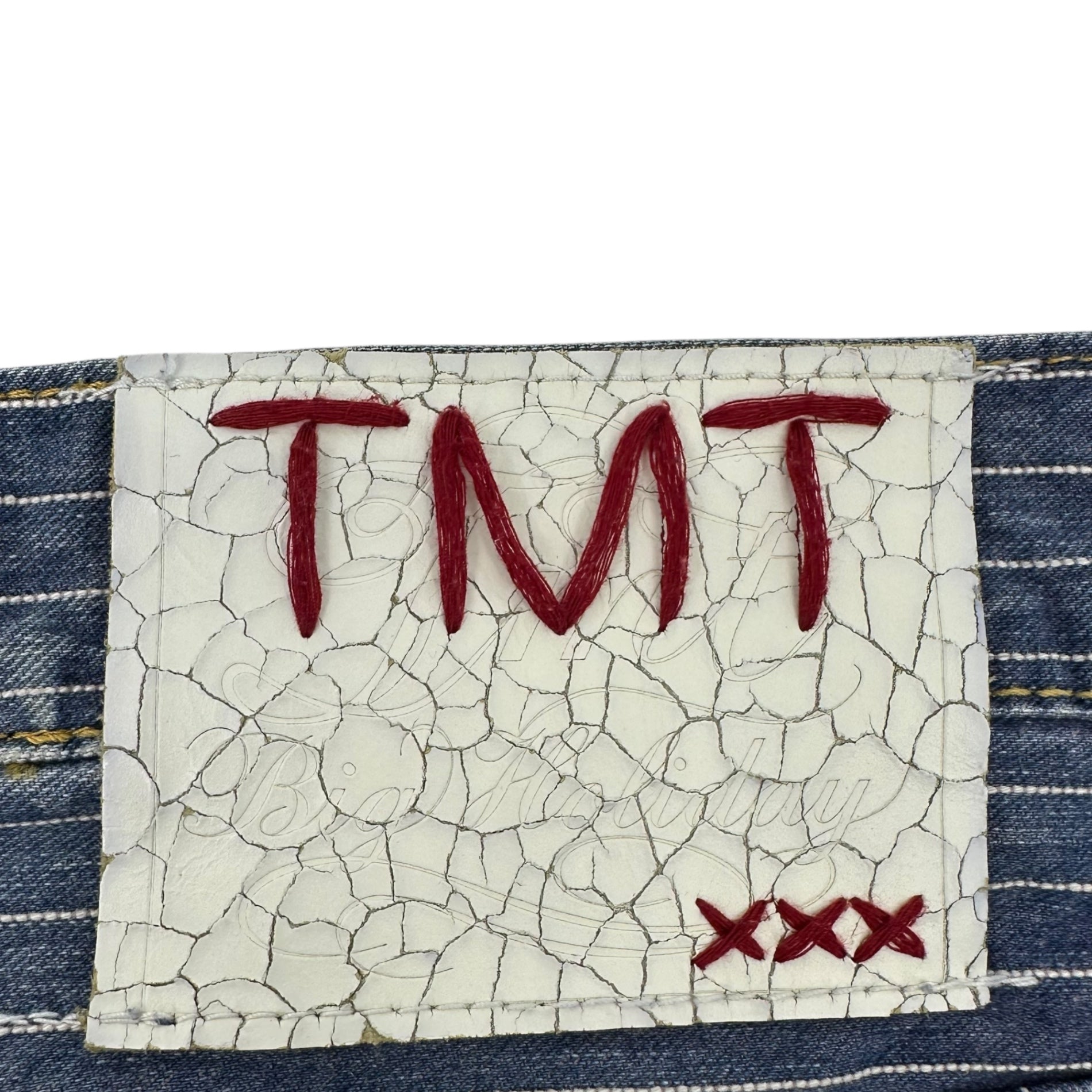 TMT(ティーエムティー) 16AW Hickory Denim Pants ヒッコリー デニム パンツ TPT-F1514 L インディゴ×ホワイト