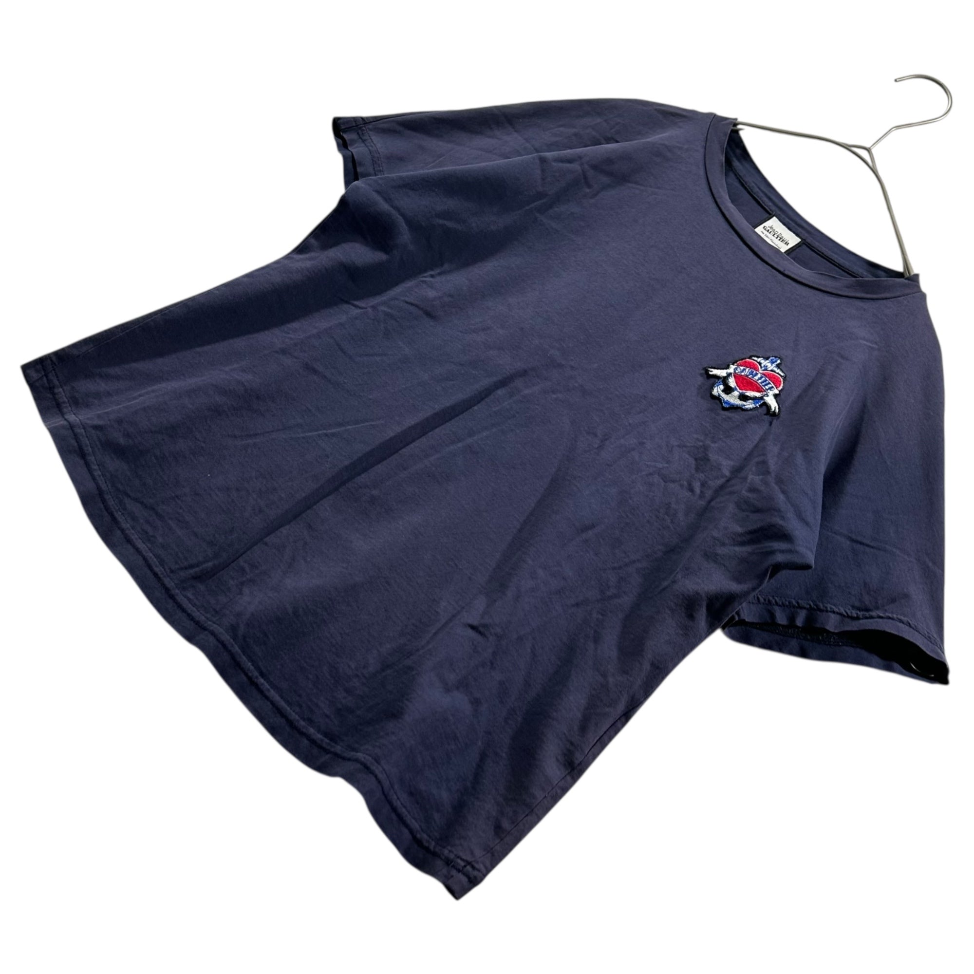 Jean Paul GAULTIER(ジャンポールゴルチエ) Dolman sleeve patch T-shirt ドルマンスリーブ ワッペン Tシャツ JP-S16-CS098 36(S程度) ダークネイビー SEPT PREMIERES
