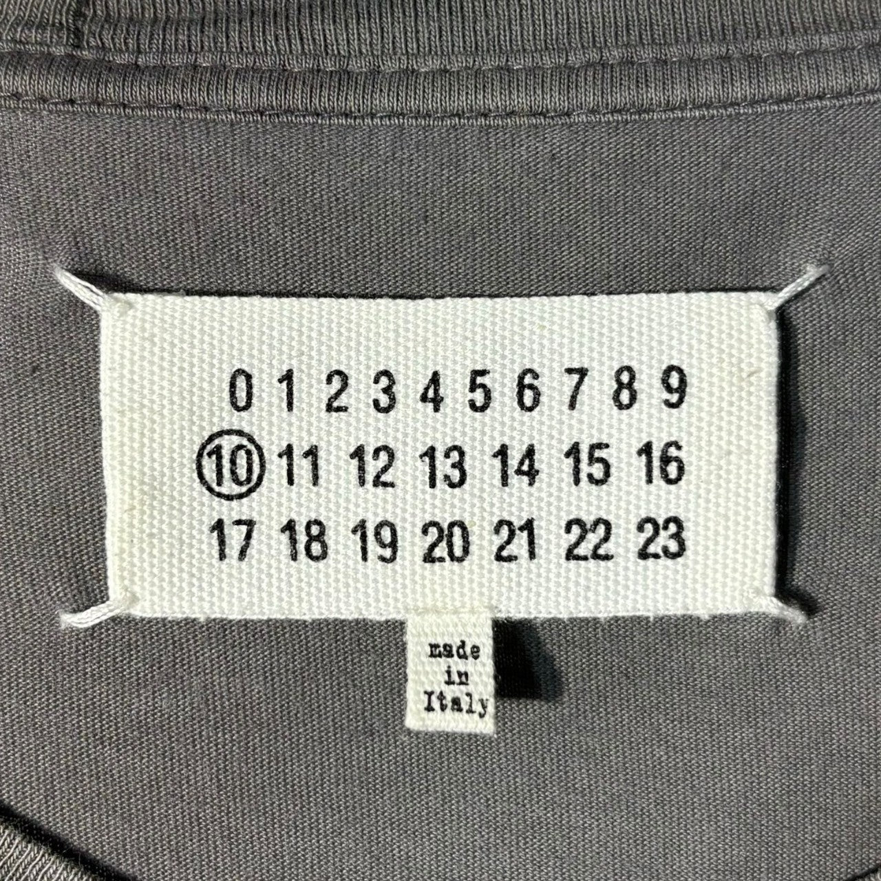Maison Martin Margiela(メゾン マルタンマルジェラ) 14SS Neck reconstruction L/S TEE ネック 再構築 長袖 Tシャツ S50GC0342 46(M程度) グレー カットソー