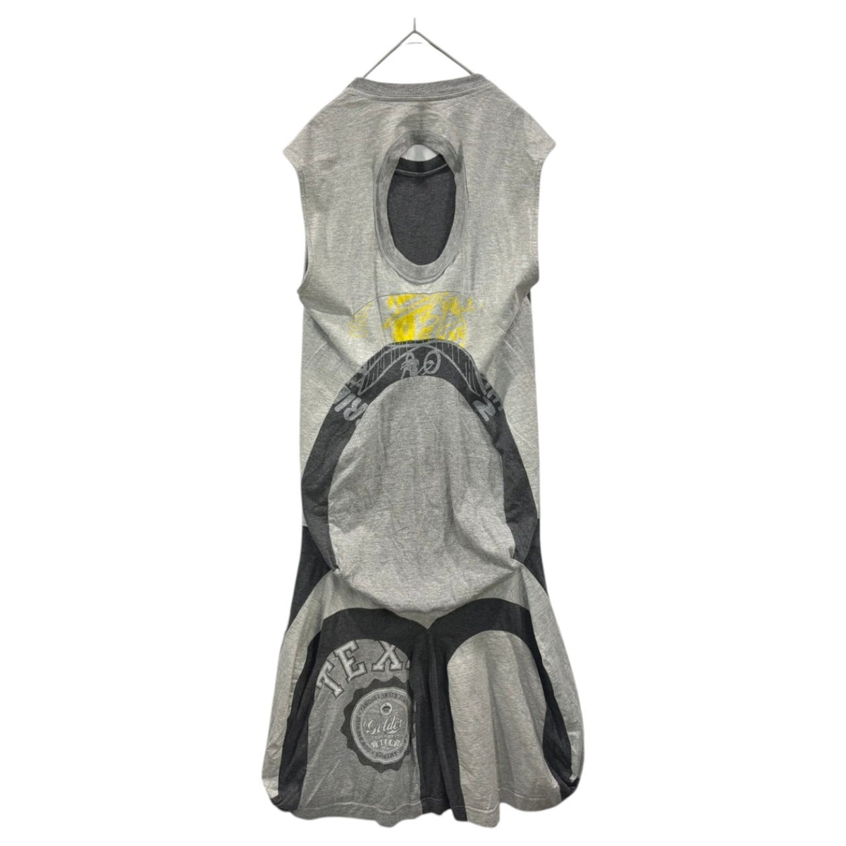 JUNYA WATANABE COMME des GARCONS(ジュンヤワタナベコムデギャルソン) 2006SS Reconstructed Docking Sleeveless Dress 再構築 ドッキング ノースリーブ ワンピース JQ-O017 SS グレー AD2005 00s アーカイブ コレクションLOOK14着用 稀少