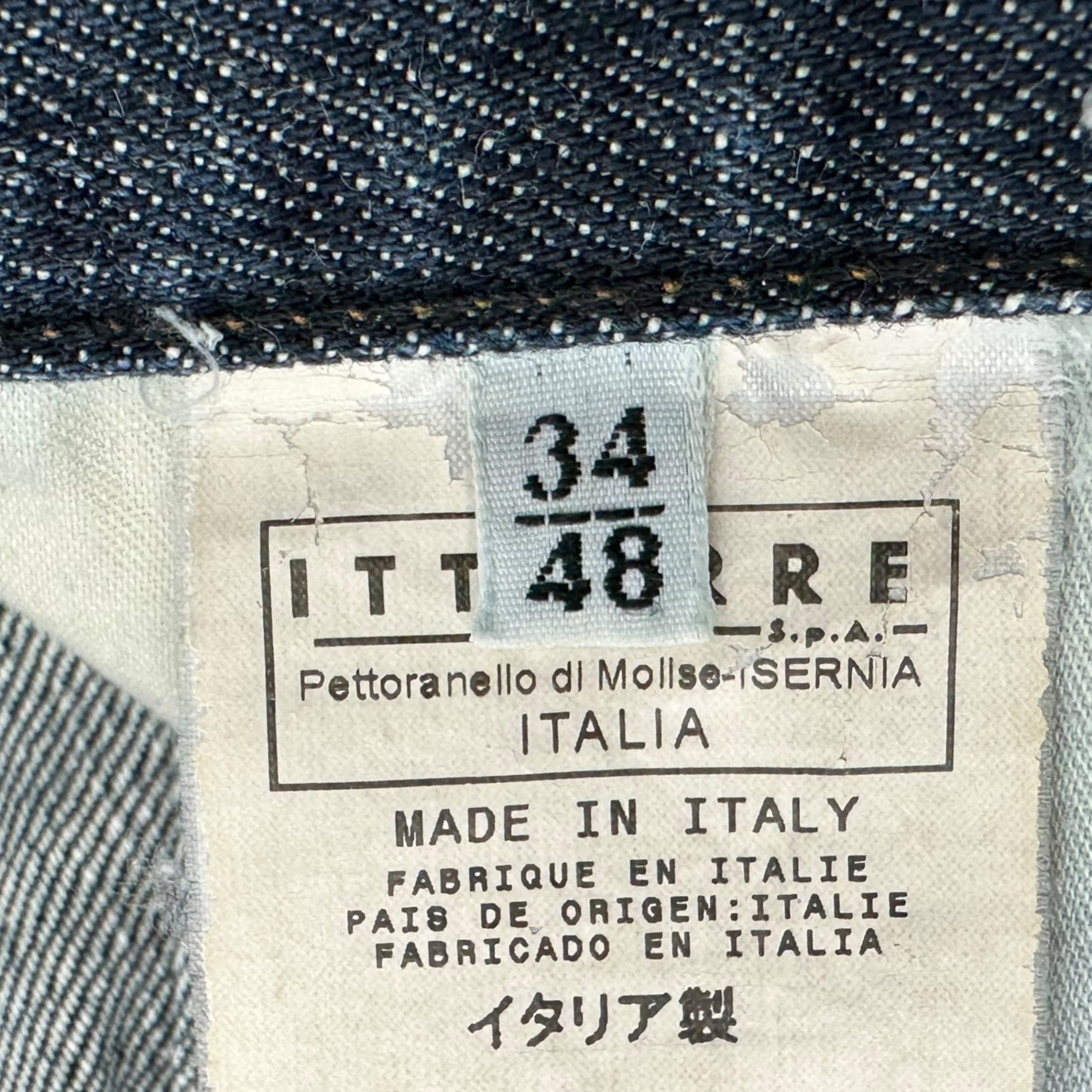 VERSACE(ヴェルサーチヴェルサーチェ) 00's Straight Bondage Denim Pants ストレート ボンテージ デニム パンツ 34 インディゴ