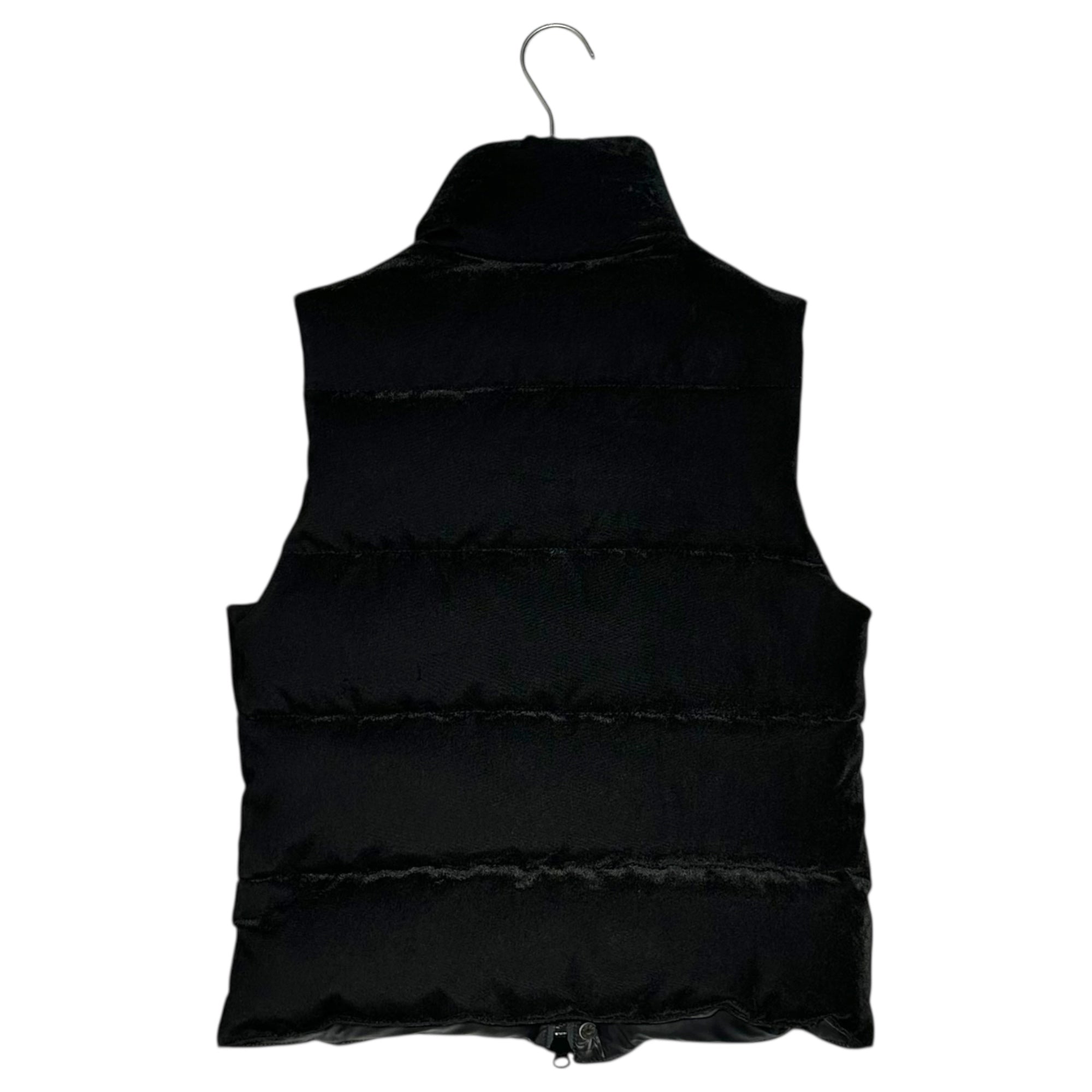 COMME des GARCONS JUNYA WATANABE(コムデギャルソンジュンヤワタナベ) 12AW Velour Down Vest ベロア ダウン ベスト JJ-V303 S ブラック AD2012