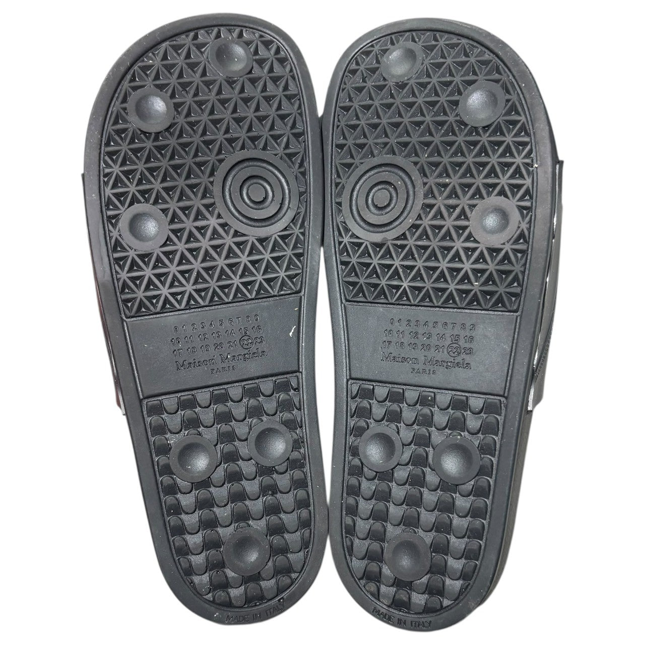 MAISON MARGIELA(メゾンマルジェラ) 23SS POOL SLIDES レースアップ ラバー スライド サンダル S57WX0080 40 ブラック