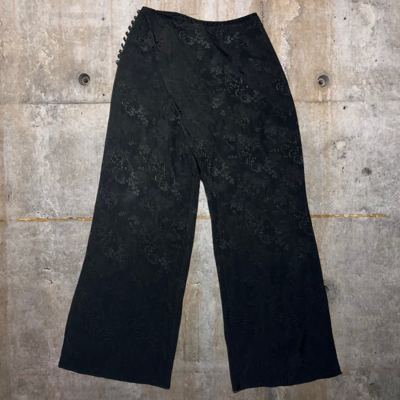 mame kurogouchi(マメクロゴウチ) 19SSフラワージャガードパンツ  